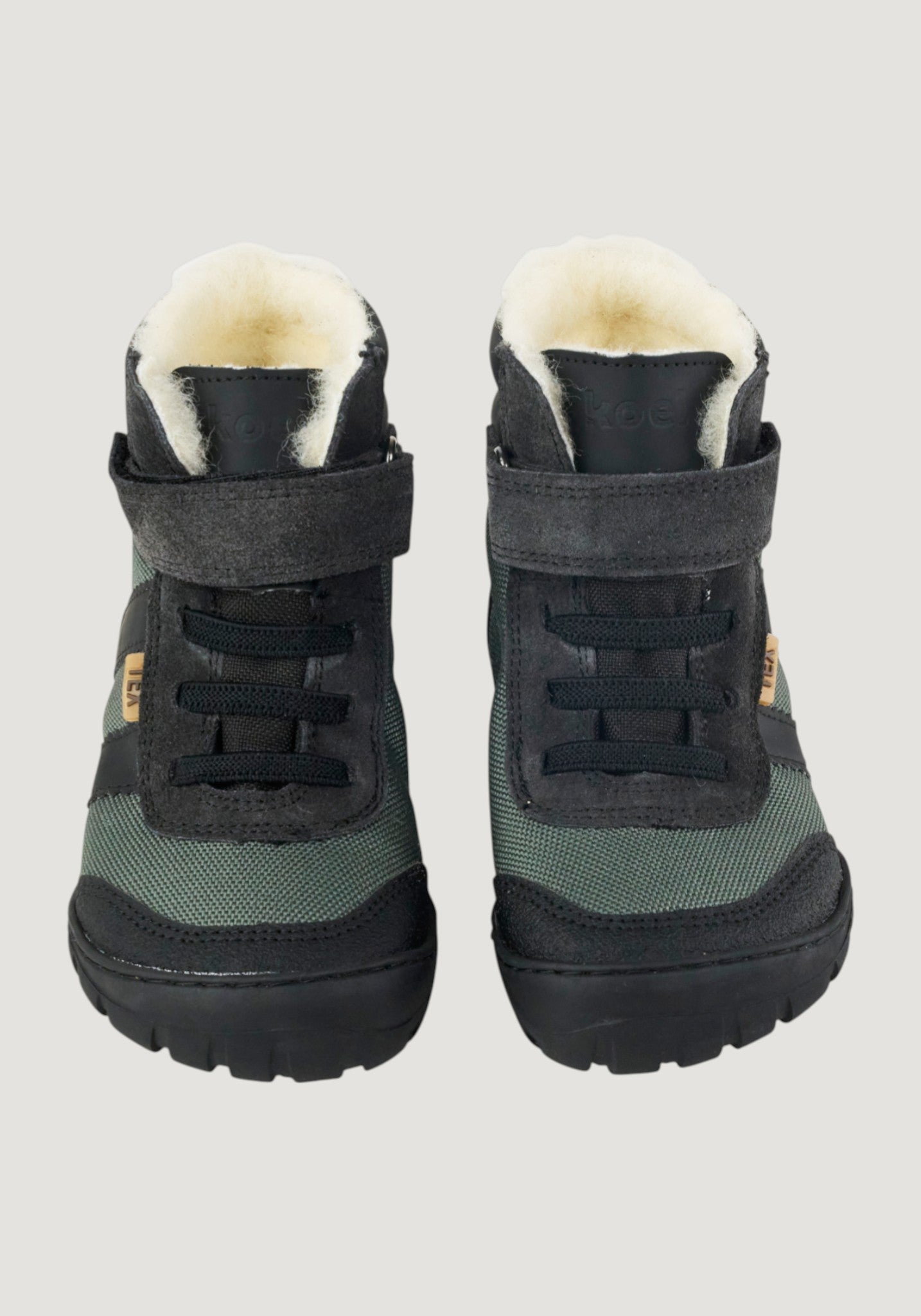 Ghete Barefoot impermeabile îmblănite - Milam Black