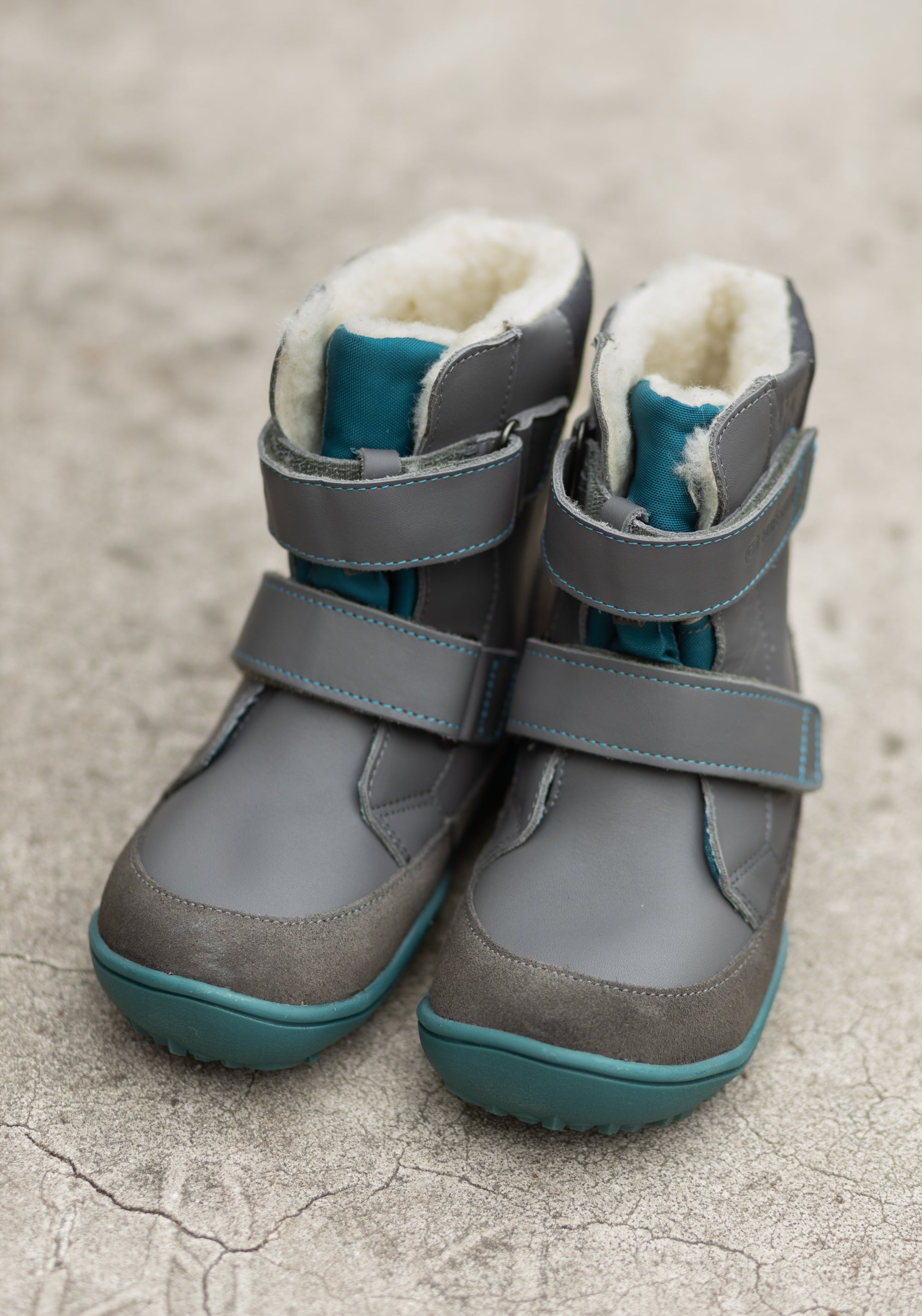 Ghete Barefoot impermeabile îmblănite - Pekari Anthracite