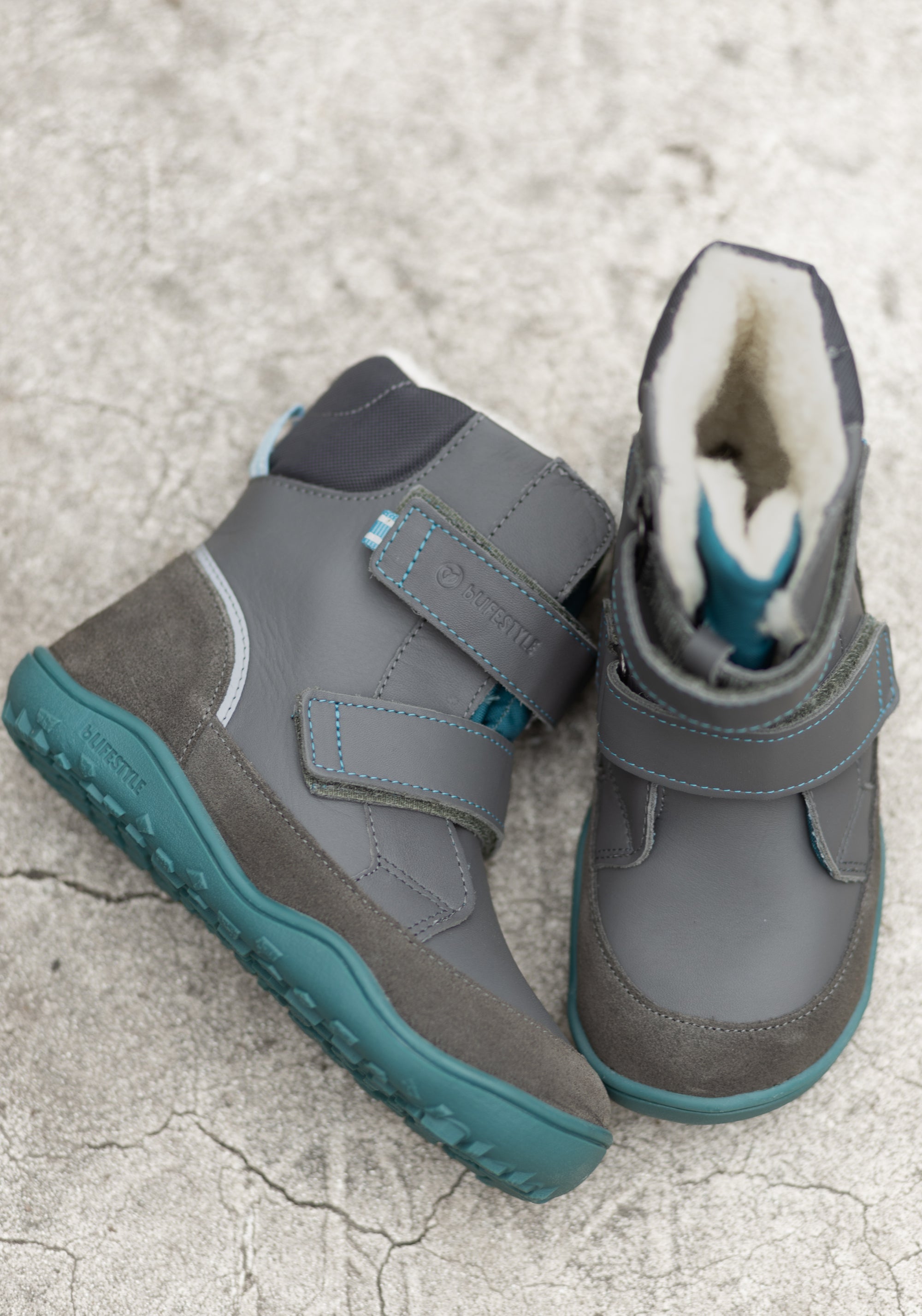 Ghete Barefoot impermeabile îmblănite - Pekari Anthracite