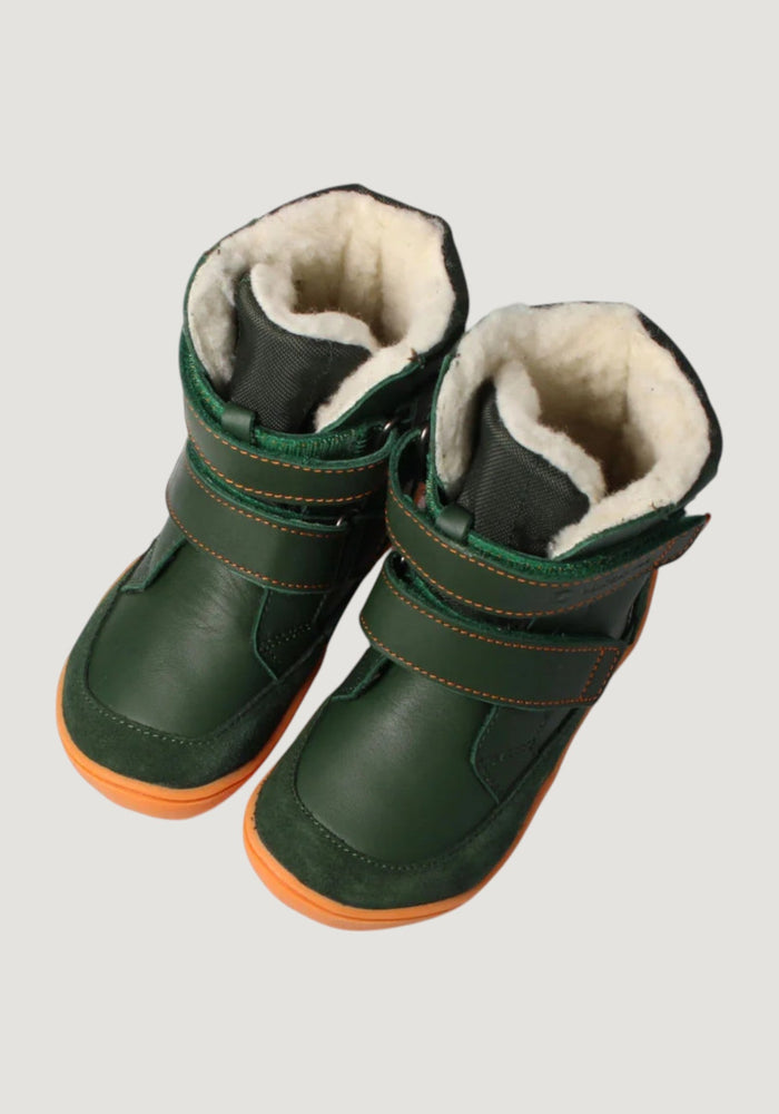 Ghete Barefoot impermeabile îmblănite - Pekari Forest Green BLifestyle HipHip.ro