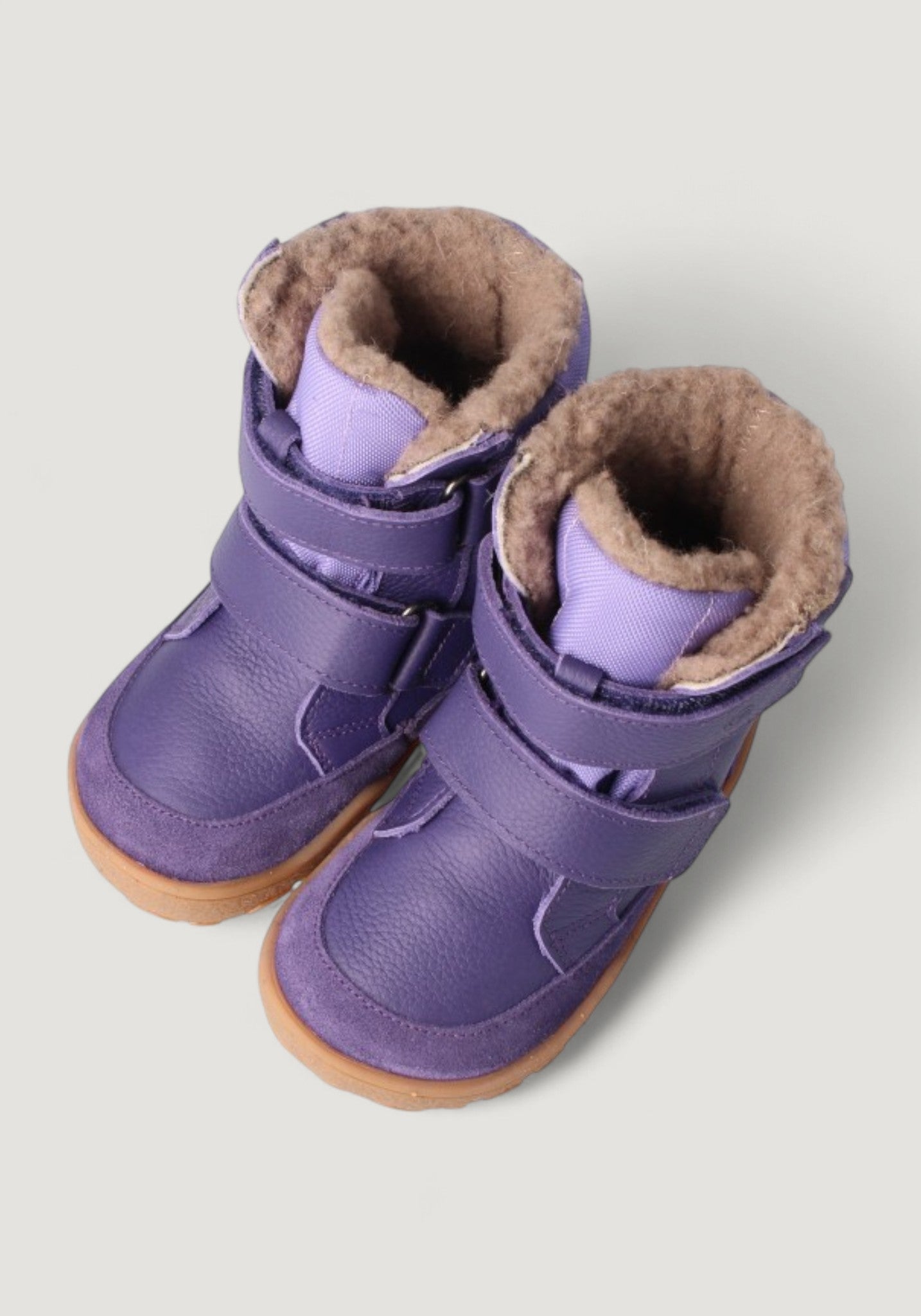 Ghete Barefoot impermeabile îmblănite - Pekari Lila