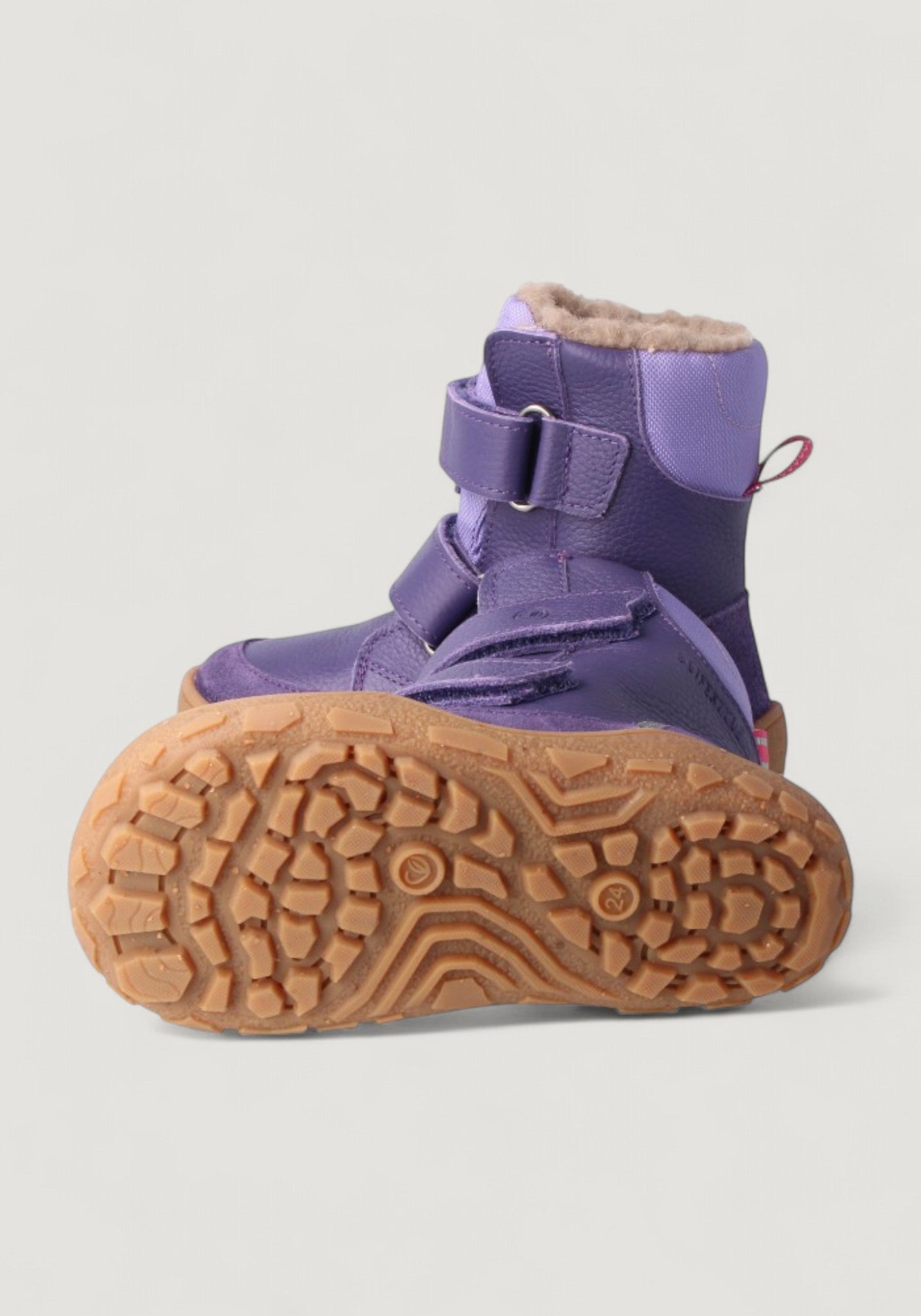 Ghete Barefoot impermeabile îmblănite - Pekari Lila