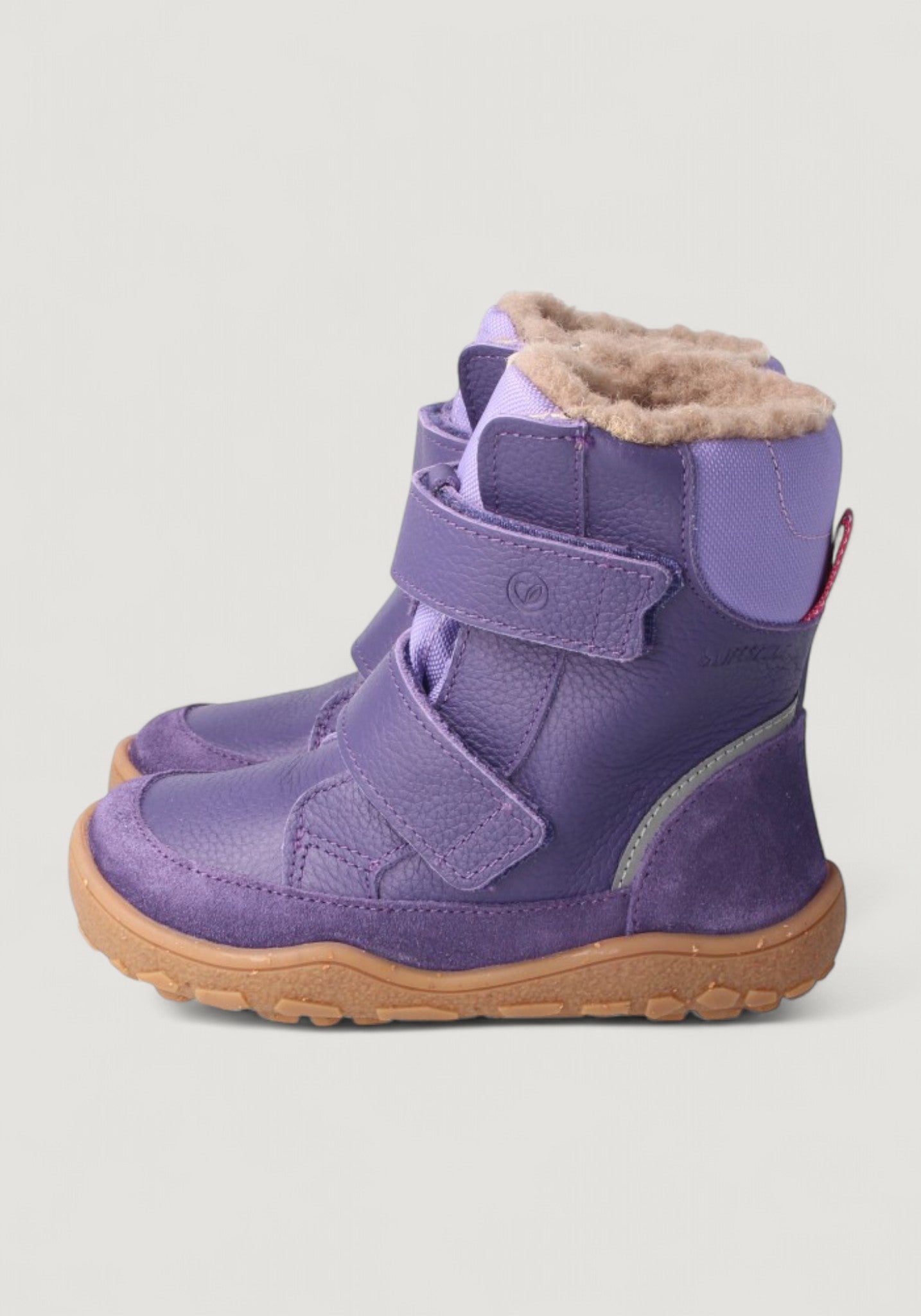 Ghete Barefoot impermeabile îmblănite - Pekari Lila