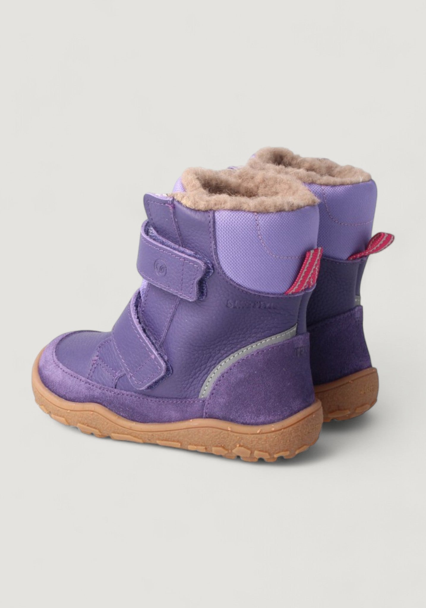 Ghete Barefoot impermeabile îmblănite - Pekari Lila