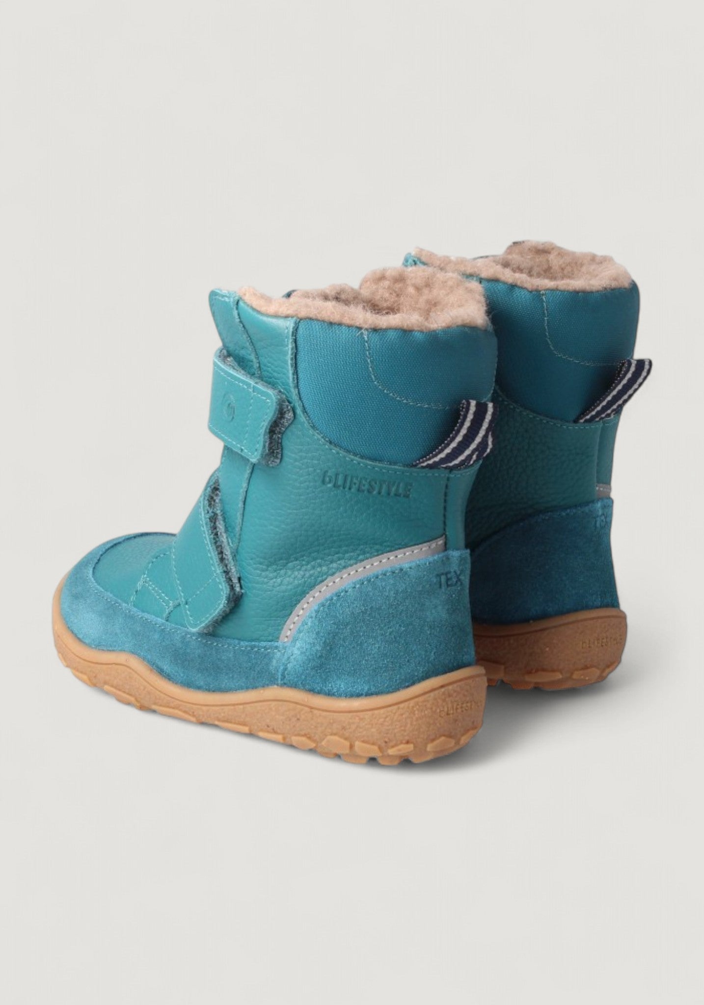 Ghete Barefoot impermeabile îmblănite - Pekari Petrol