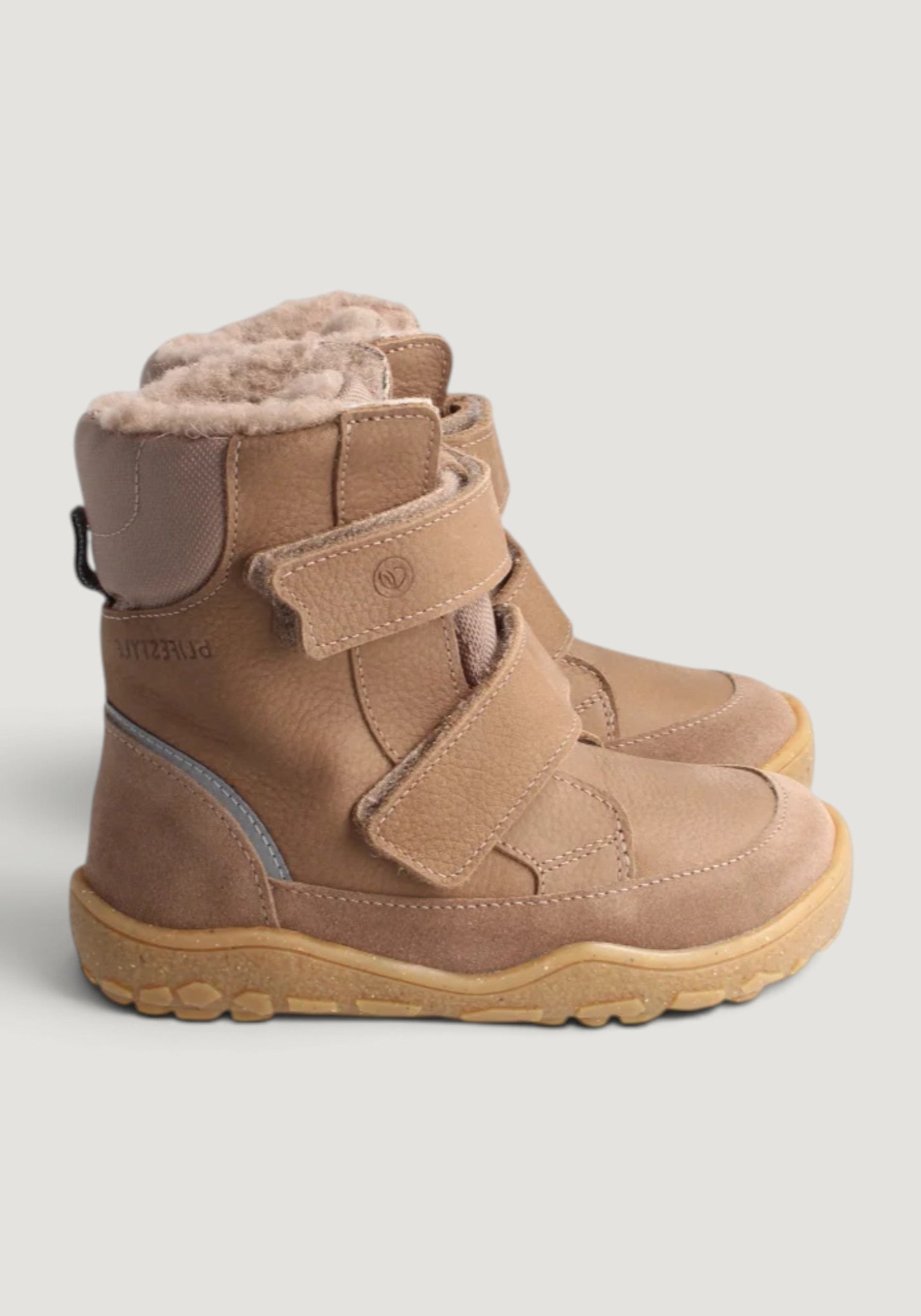 Ghete Barefoot impermeabile îmblănite - Pekari Taupe