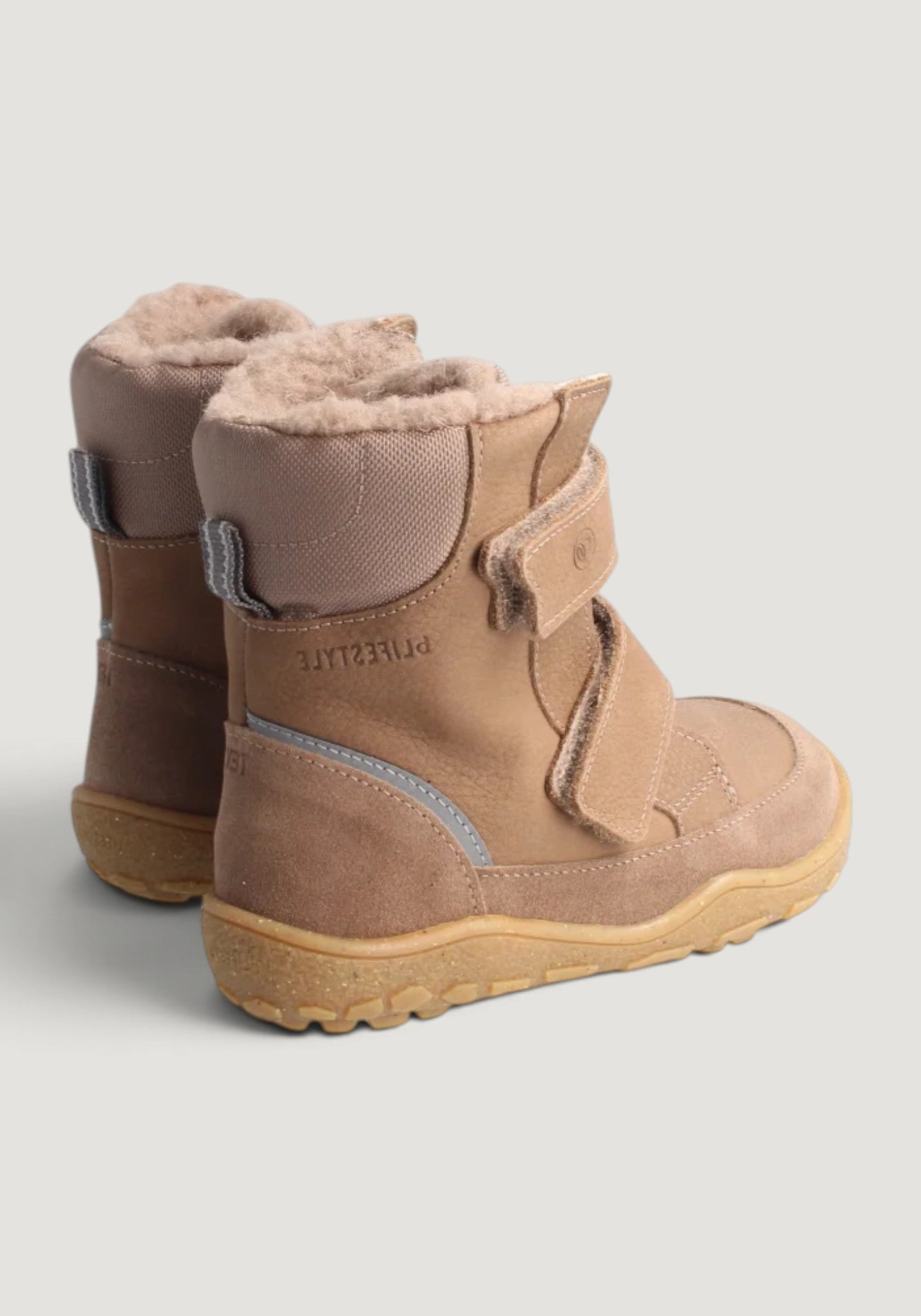 Ghete Barefoot impermeabile îmblănite - Pekari Taupe
