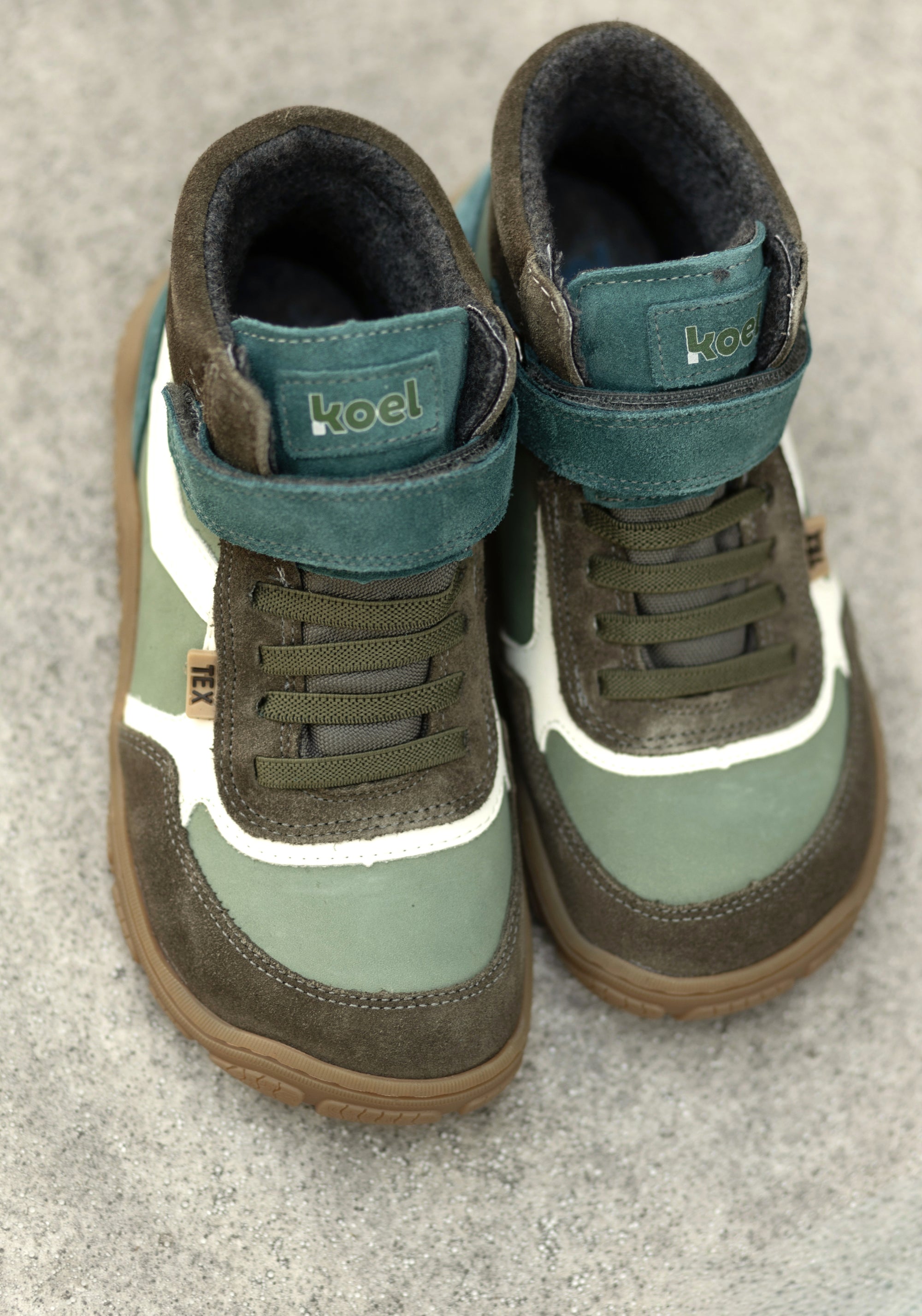 Ghete Barefoot impermeabile îmblănite - Rami Wide Olive