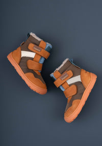 Ghete Barefoot impermeabile îmblănite - Timo Camel