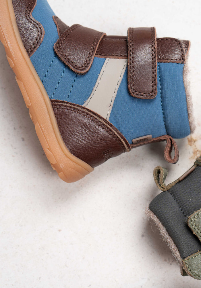 Ghete Barefoot impermeabile îmblănite - Timo Dark Brown