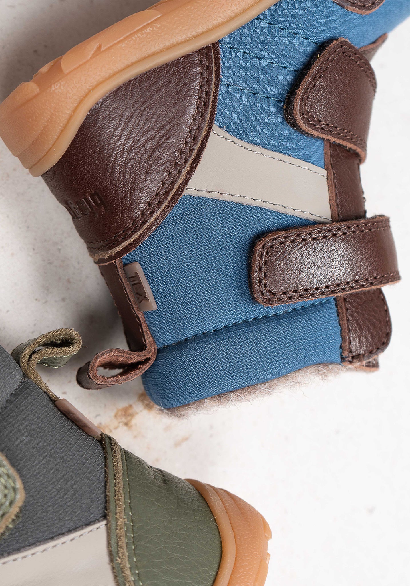 Ghete Barefoot impermeabile îmblănite - Timo Dark Brown