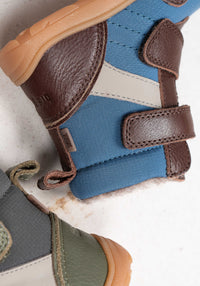 Ghete Barefoot impermeabile îmblănite - Timo Dark Brown