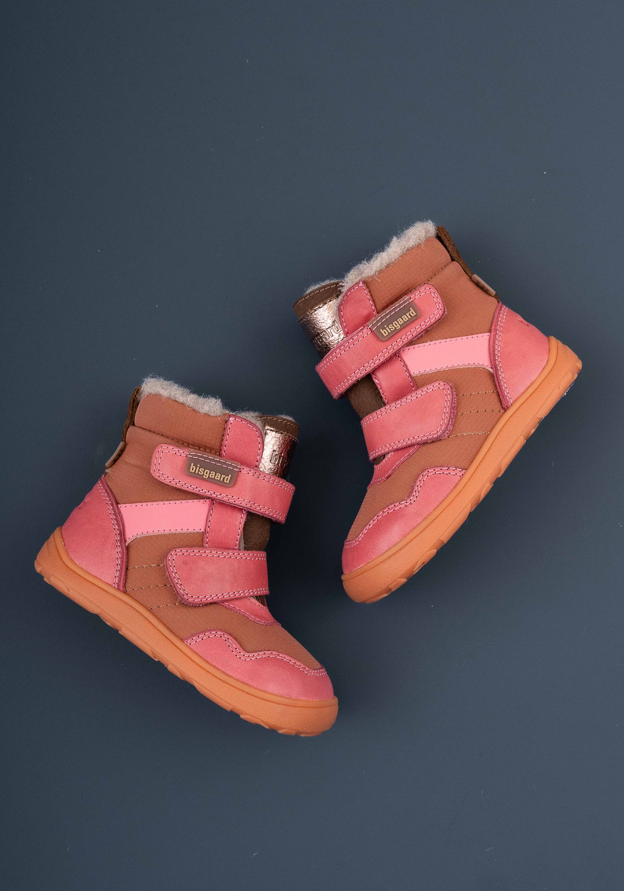 Ghete Barefoot impermeabile îmblănite - Timo Dark Pink