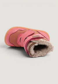 Ghete Barefoot impermeabile îmblănite - Timo Dark Pink