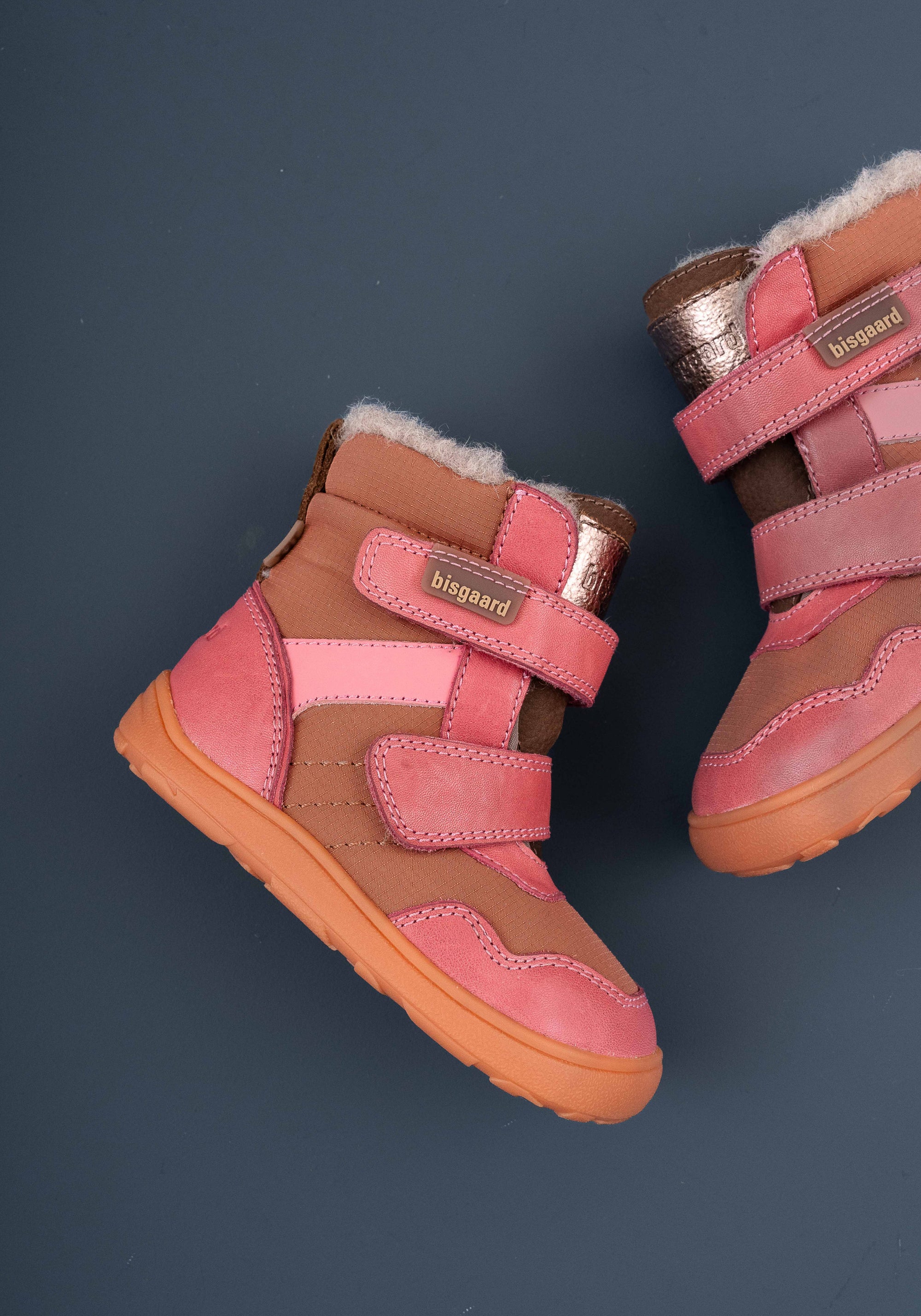 Ghete Barefoot impermeabile îmblănite - Timo Dark Pink