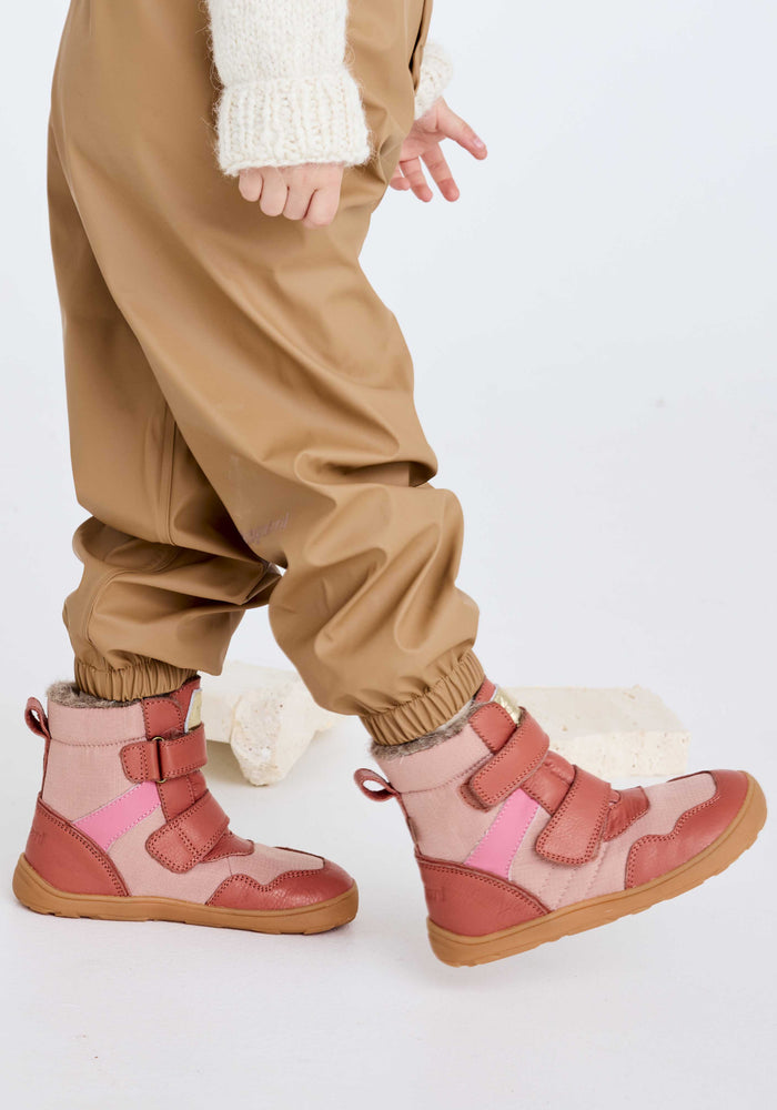Ghete Barefoot impermeabile îmblănite - Timo Pink