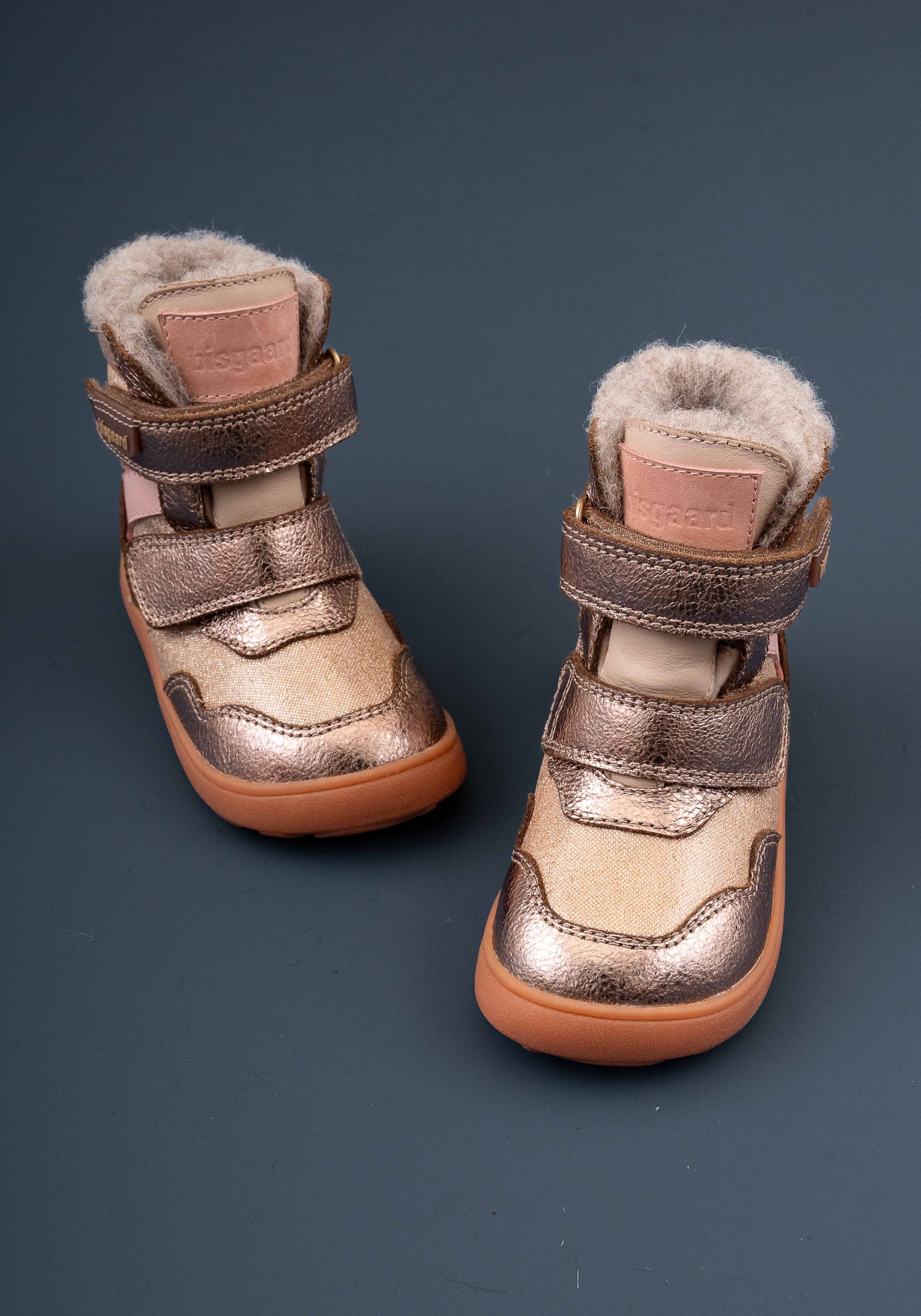 Ghete Barefoot impermeabile îmblănite - Timo Rose Gold