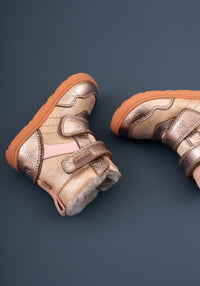 Ghete Barefoot impermeabile îmblănite - Timo Rose Gold