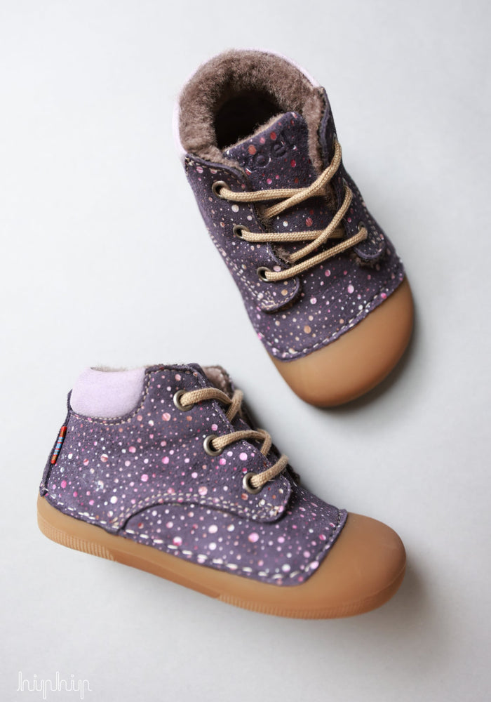 Ghete Barefoot îmblănite First Step - Ava Lavandel Koel HipHip.ro