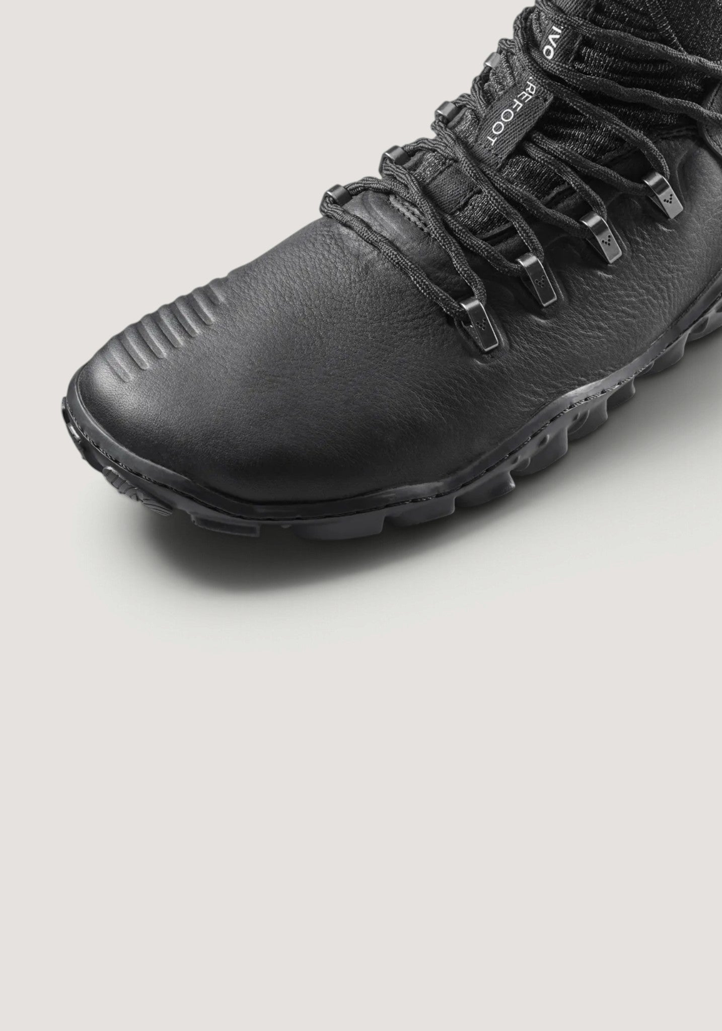 Ghete drumeție Barefoot din piele - Magna Forest ESC Women Obsidian/Lime