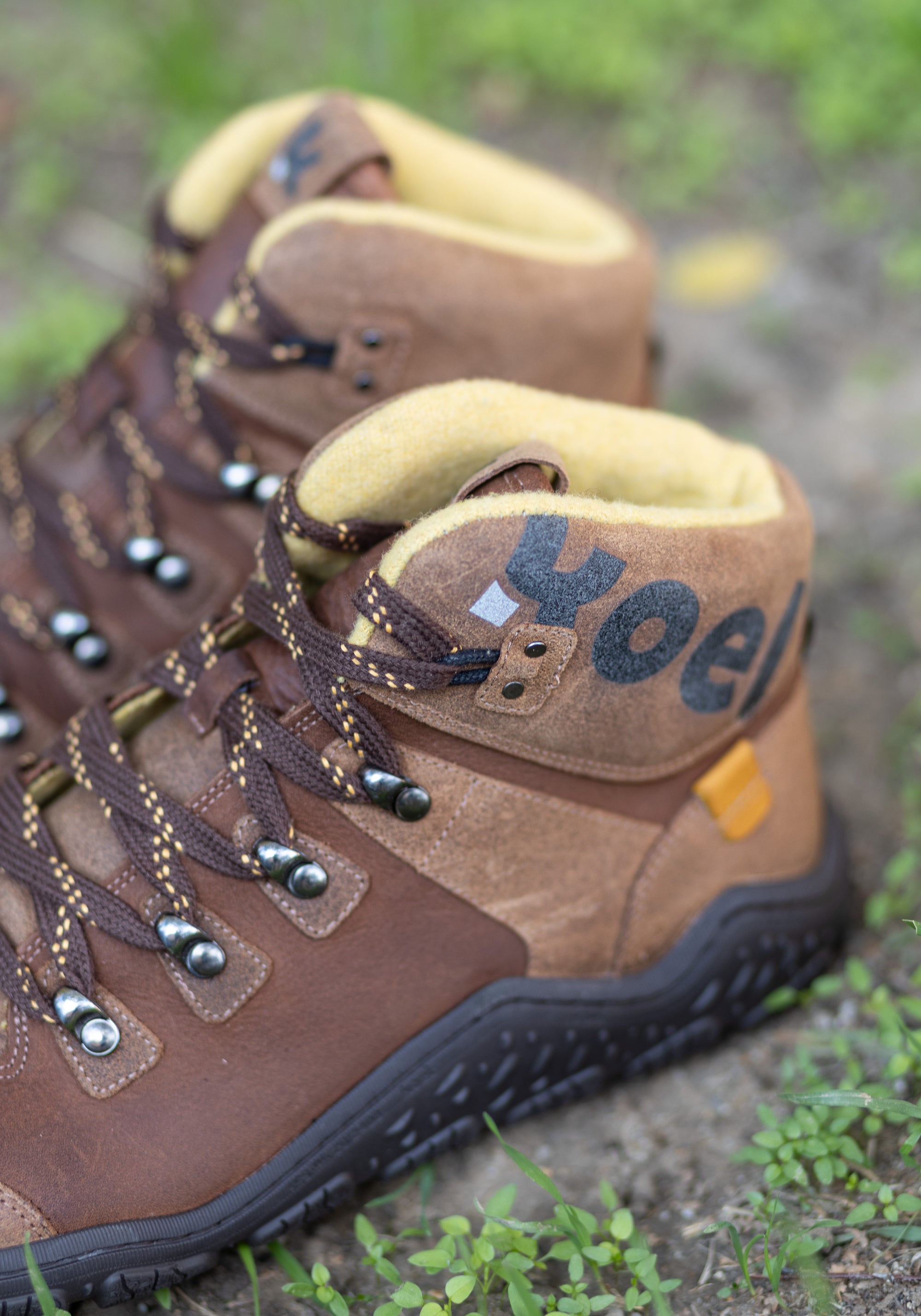 Ghete drumeție Barefoot îmblănite bărbați - Robo Chocolate