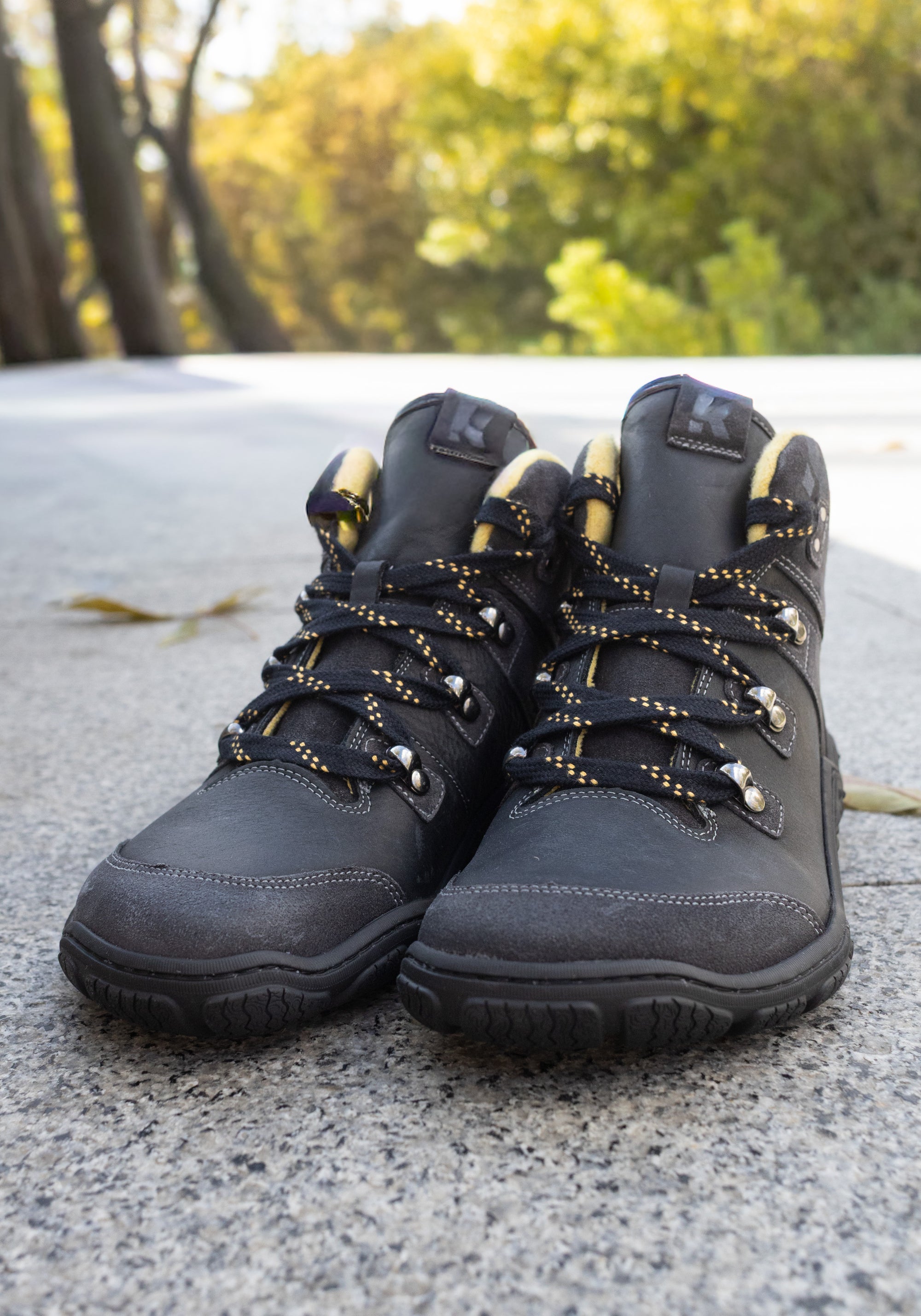 Ghete drumeție Barefoot îmblănite femei - Roba Black