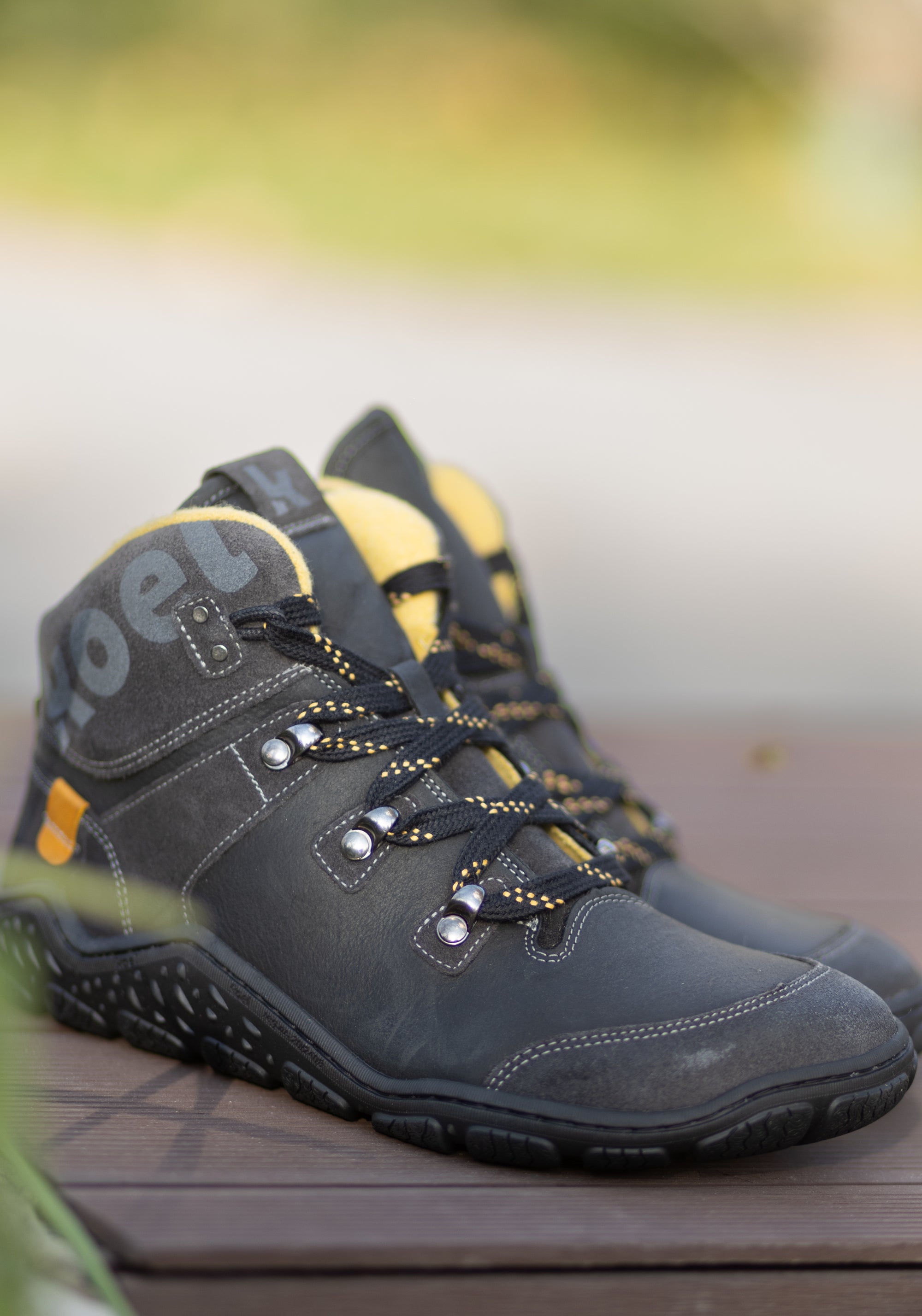 Ghete drumeție Barefoot îmblănite femei - Roba Black