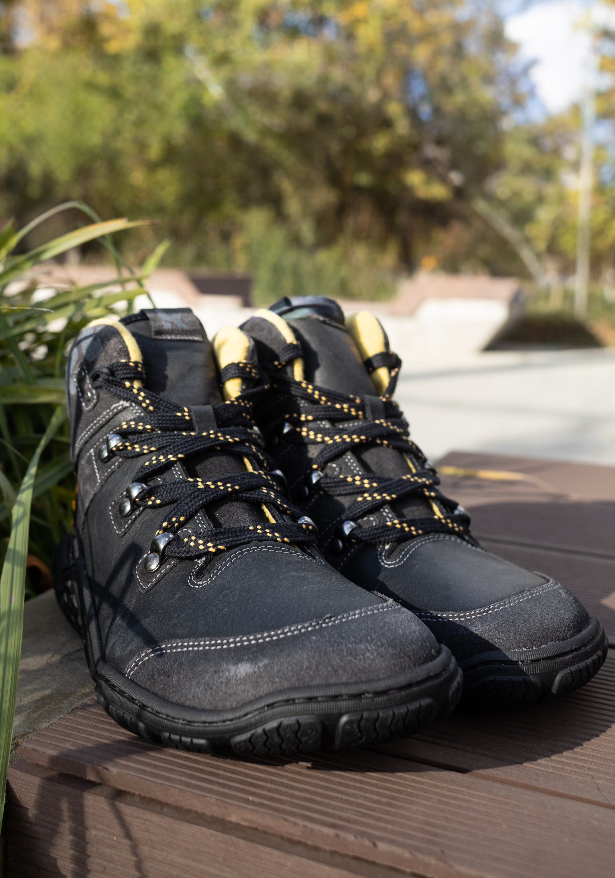 Ghete drumeție Barefoot îmblănite femei - Roba Black