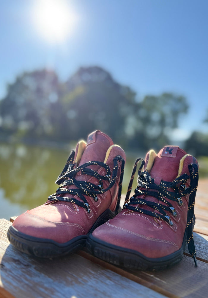 Ghete drumeție Barefoot îmblănite femei - Roba Blossom