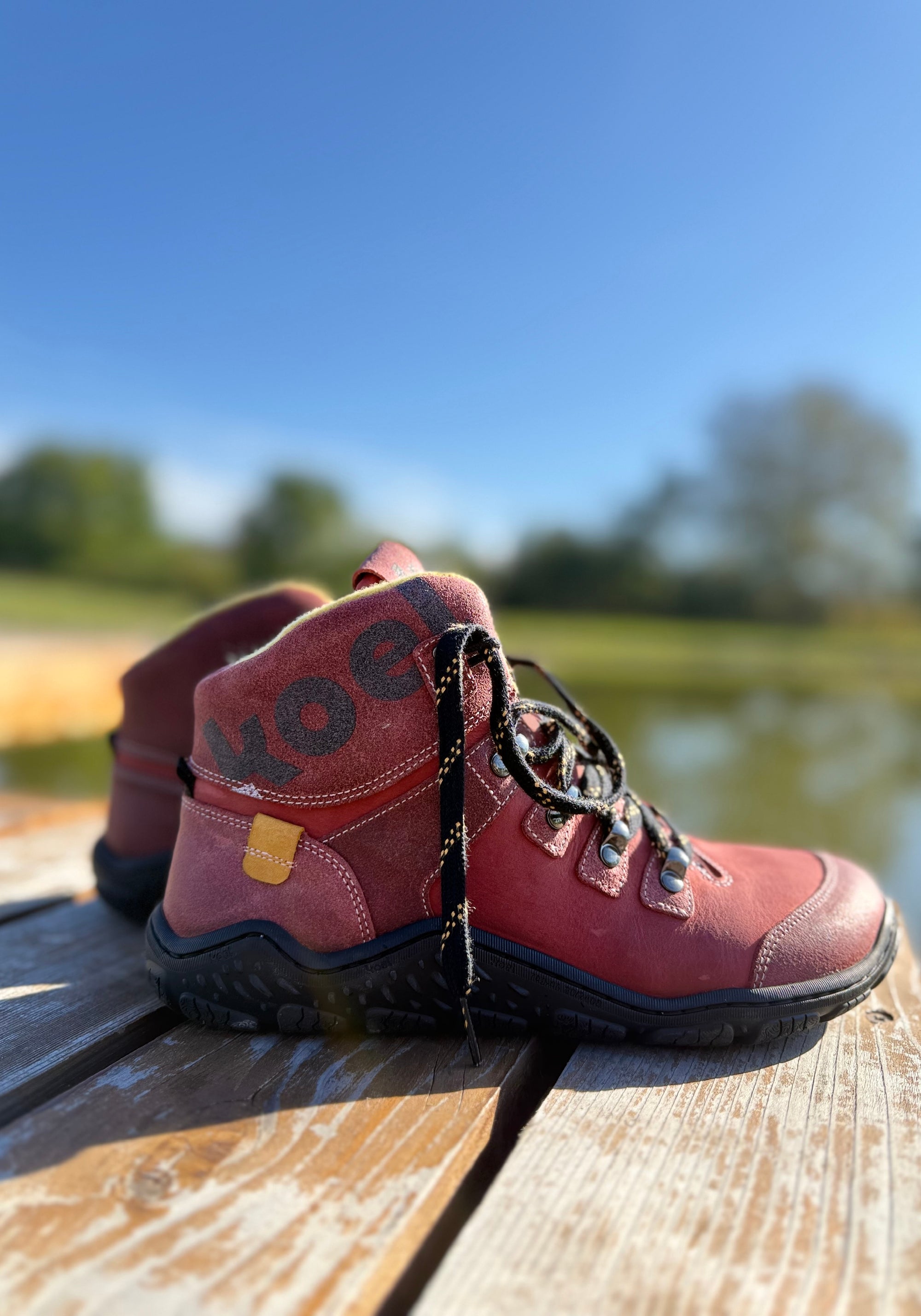 Ghete drumeție Barefoot îmblănite femei - Roba Blossom