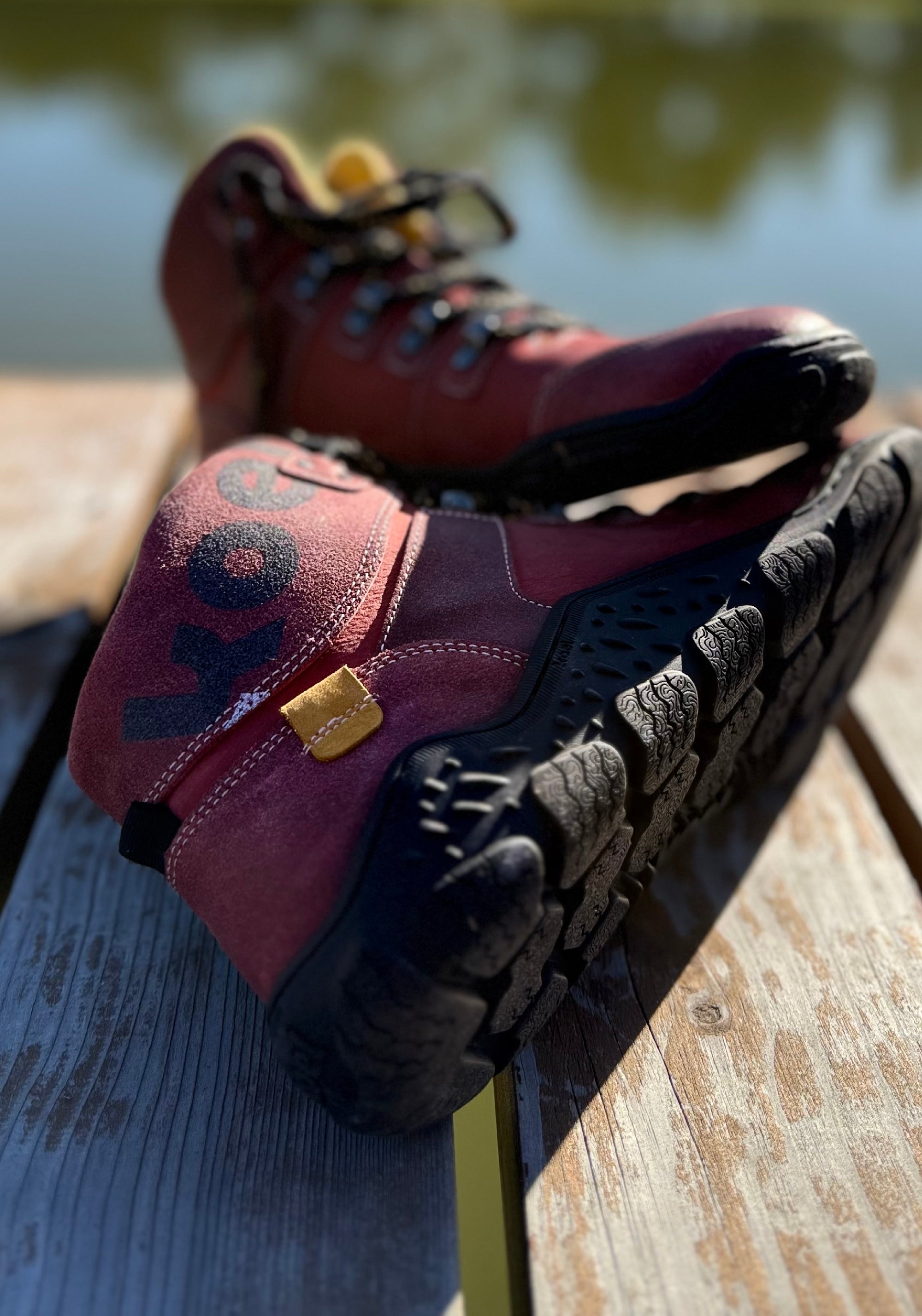 Ghete drumeție Barefoot îmblănite femei - Roba Blossom