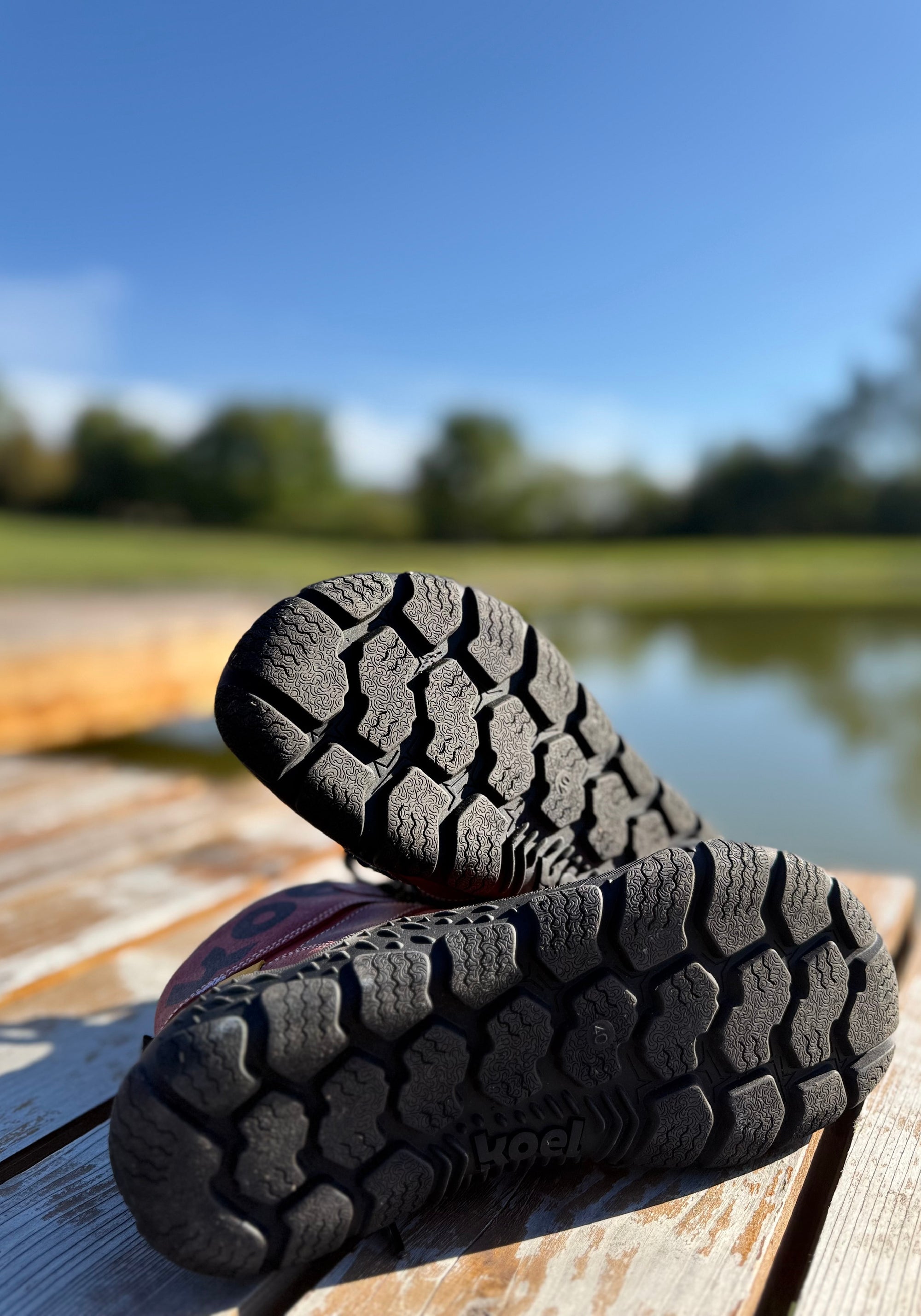 Ghete drumeție Barefoot îmblănite femei - Roba Blossom