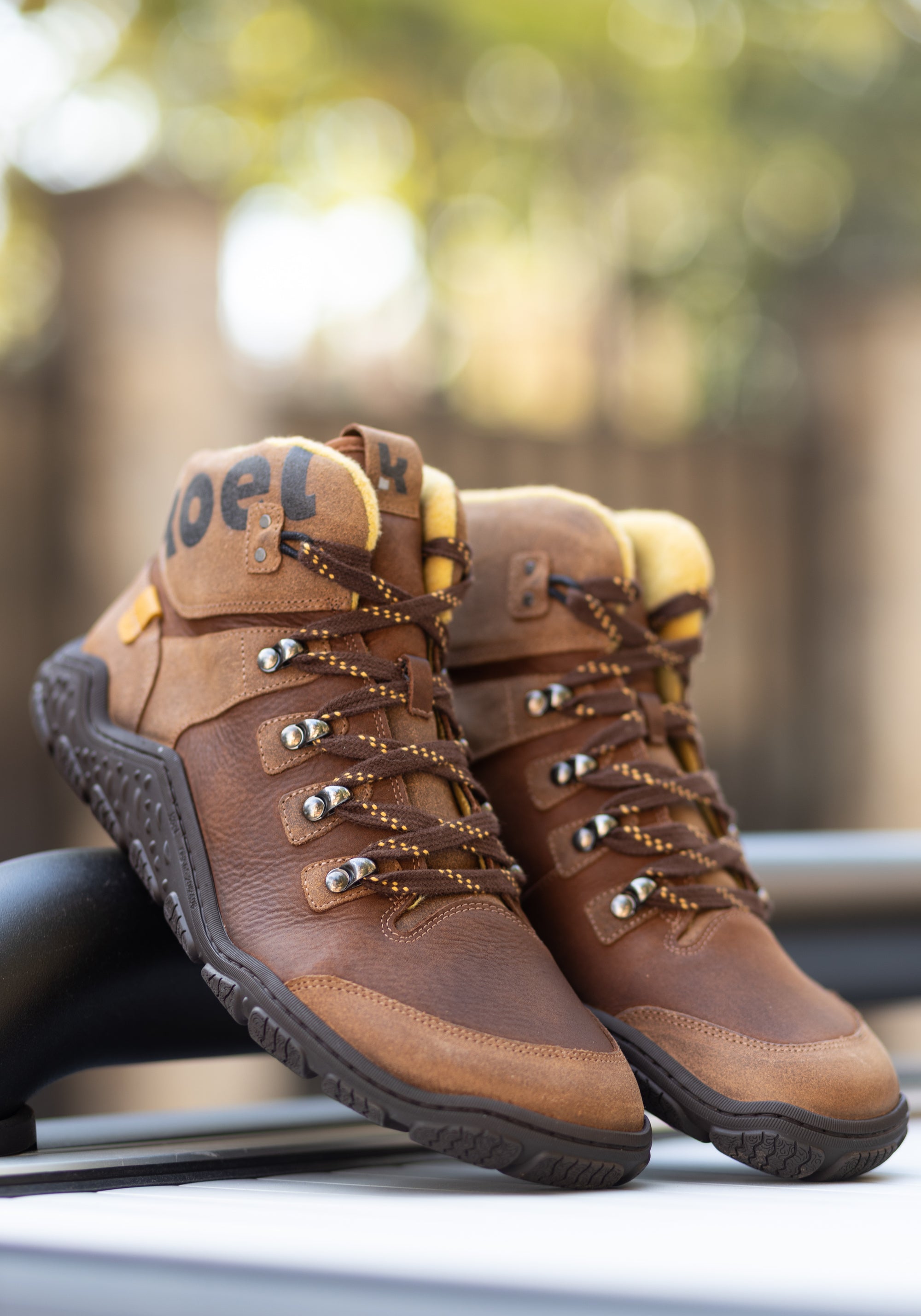 Ghete drumeție Barefoot îmblănite femei - Roba Chocolate