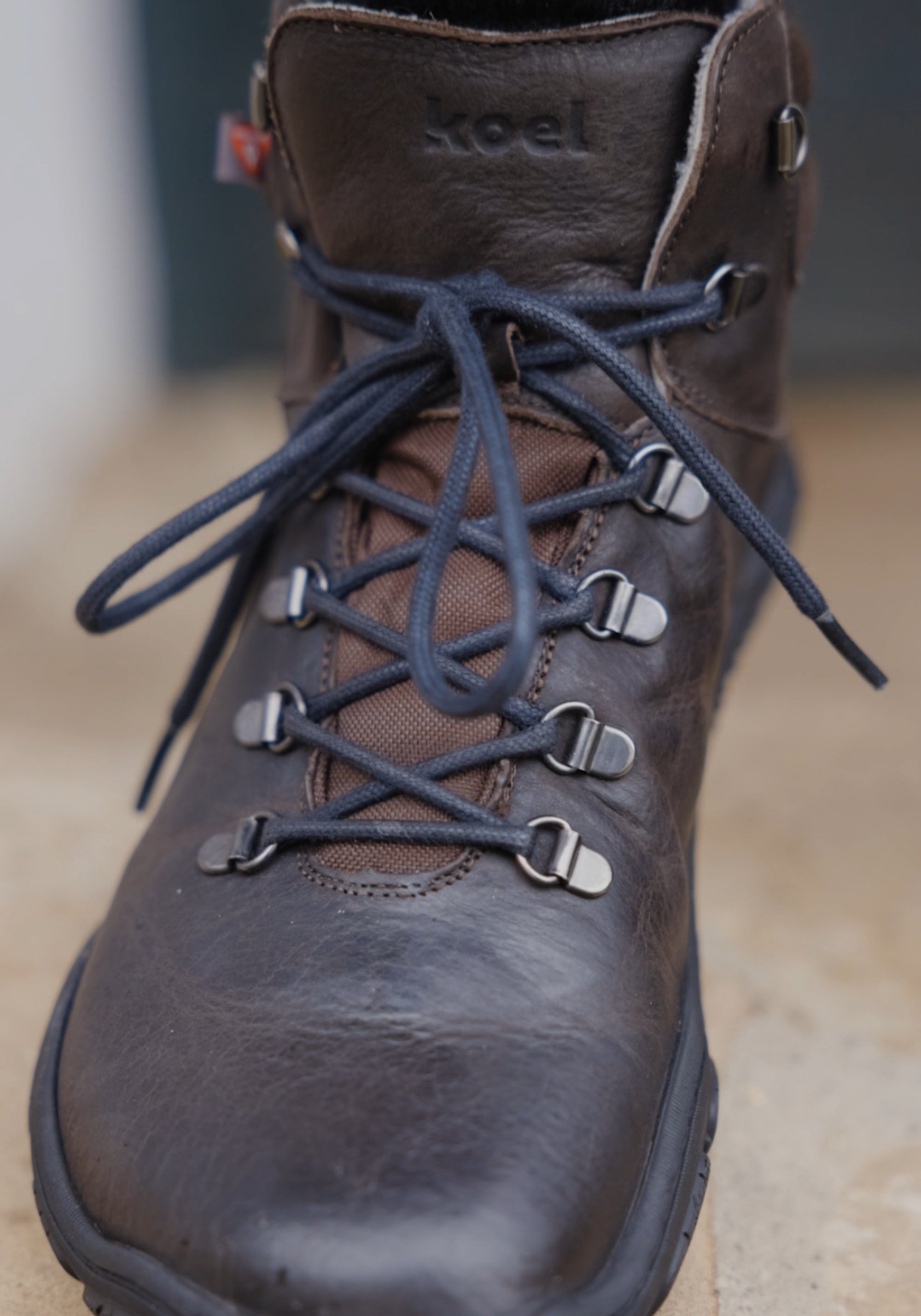 Ghete drumeție Barefoot impermeabile îmblănite bărbați - Riko Brown