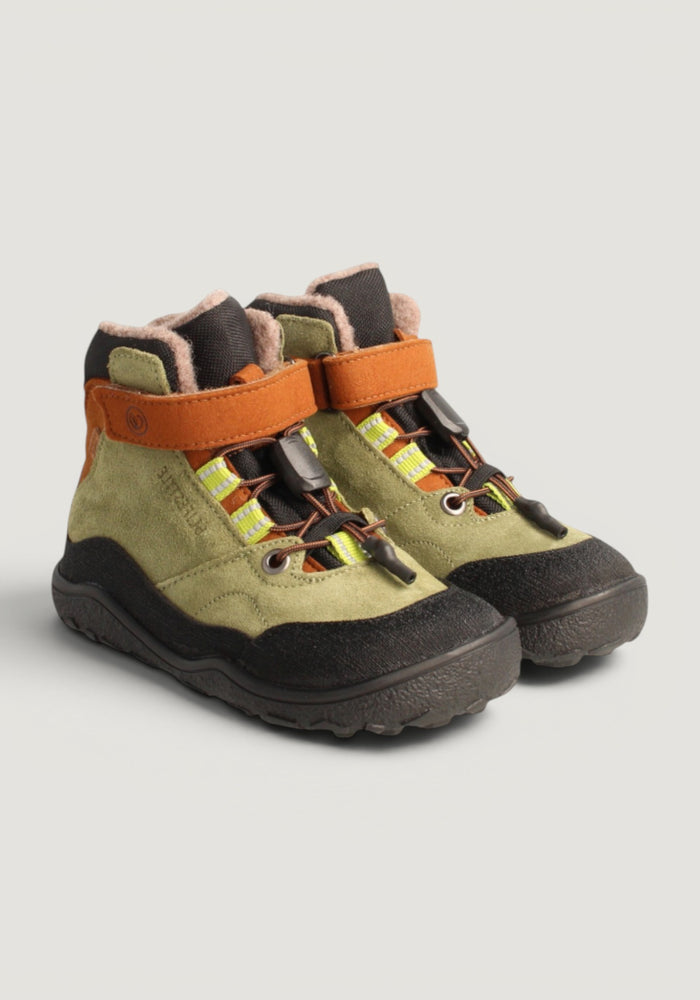 Ghete drumeție Barefoot impermeabile îmblănite - Carpa Khaki