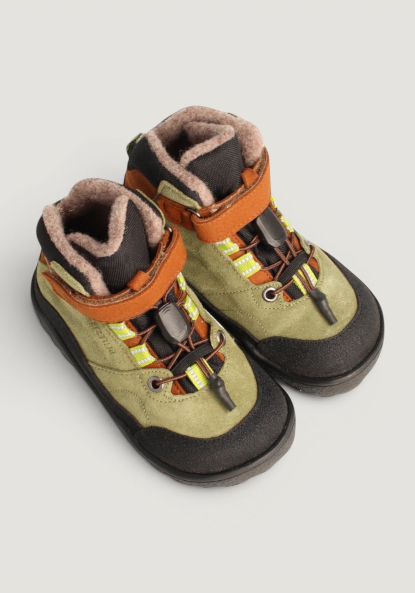 Ghete drumeție Barefoot impermeabile îmblănite - Carpa Khaki