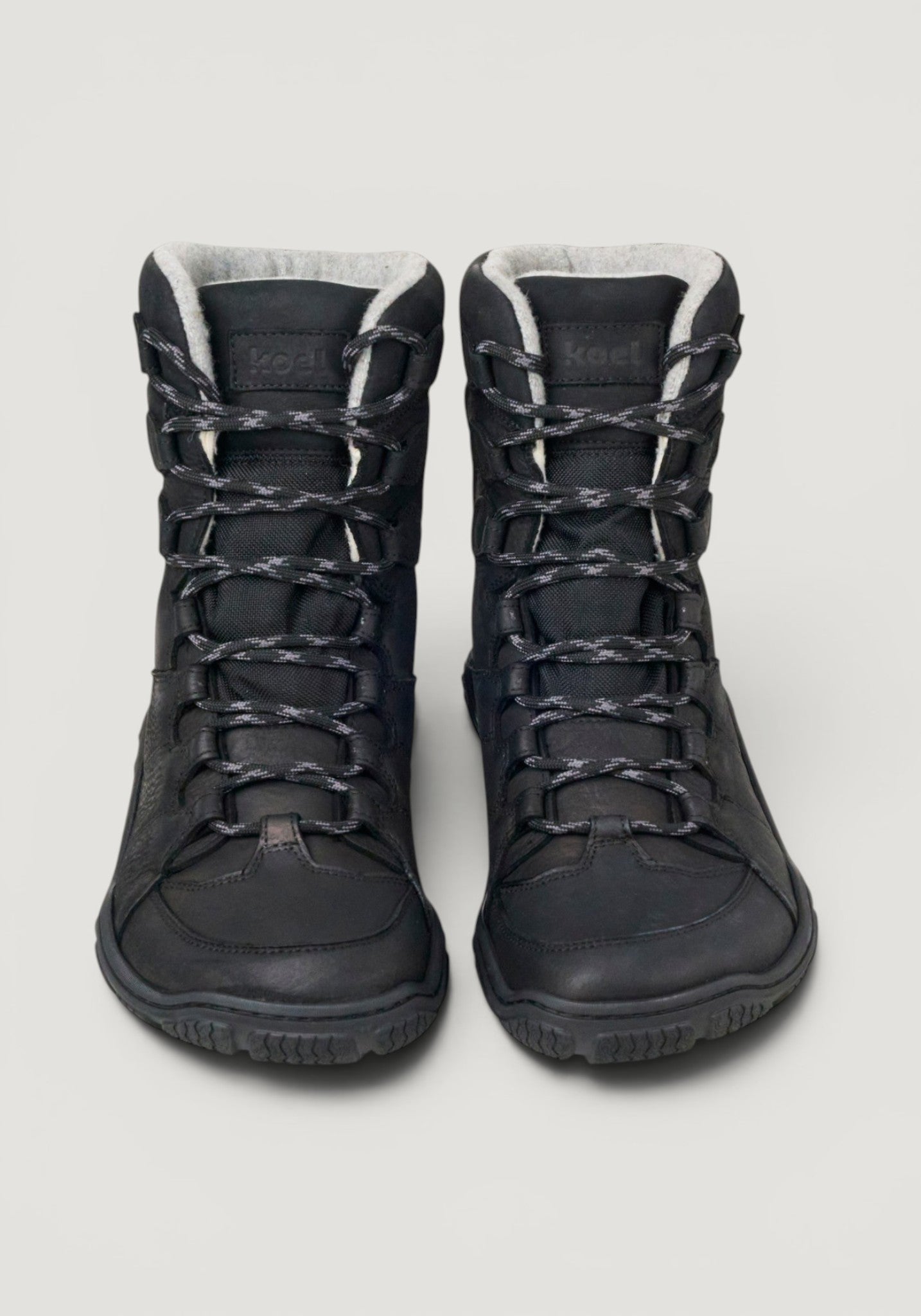 Ghete drumeție Barefoot impermeabile îmblănite - Riso Black 41