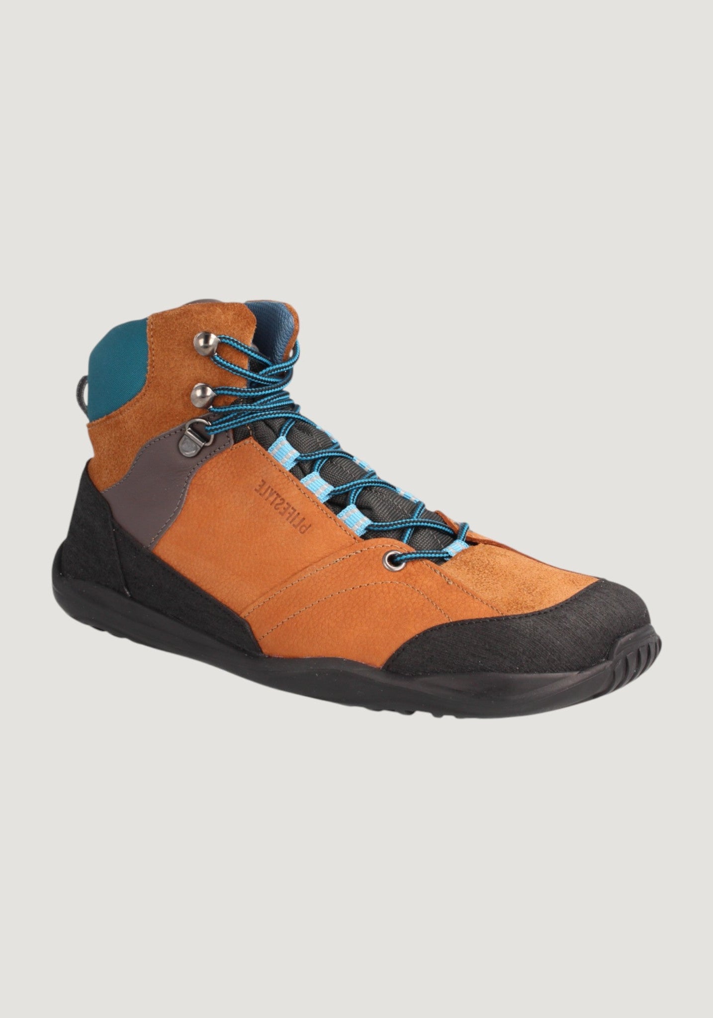 Ghete drumeție Barefoot impermeabile - Mountain Style Hazelnut/Turquoise