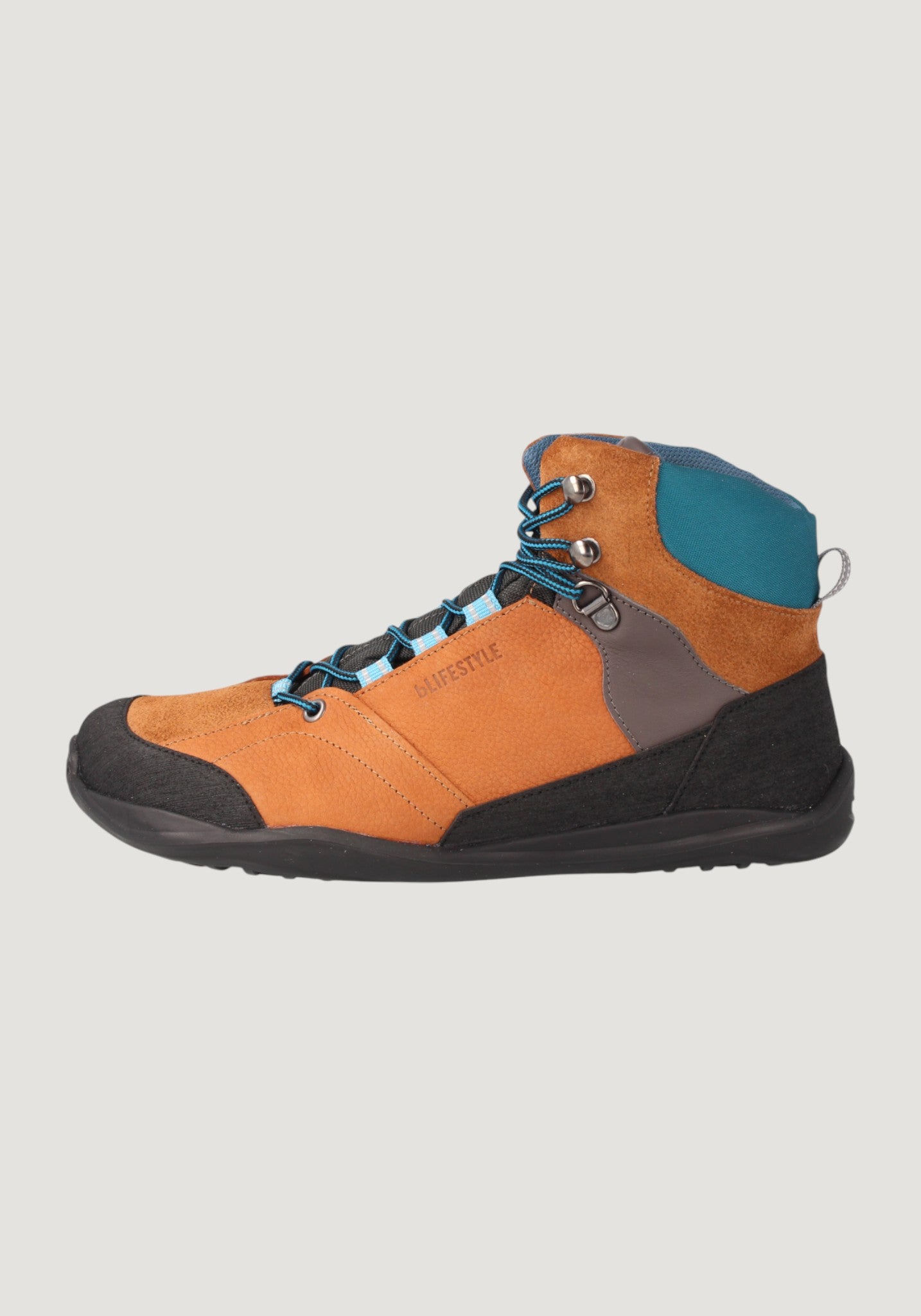 Ghete drumeție Barefoot impermeabile - Mountain Style Hazelnut/Turquoise