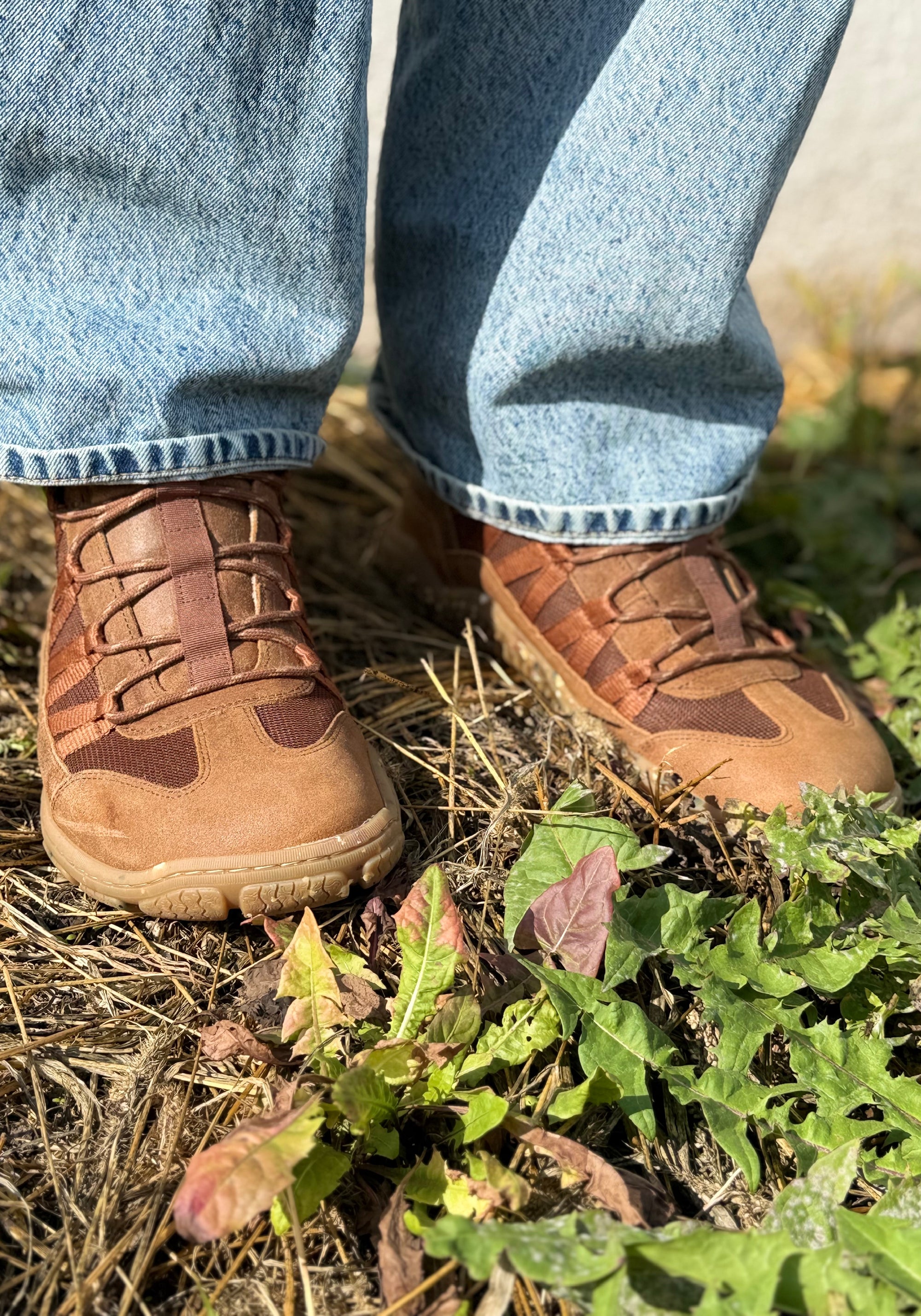 Ghete drumeție Barefoot Wide - Raxo Cognac