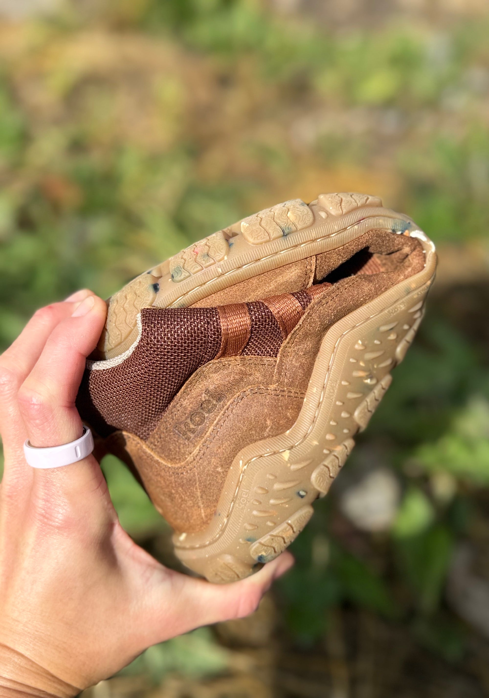Ghete drumeție Barefoot Wide - Raxo Cognac