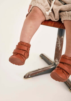 Ghete First Step piele - Gerl Cognac Bisgaard HipHip.ro