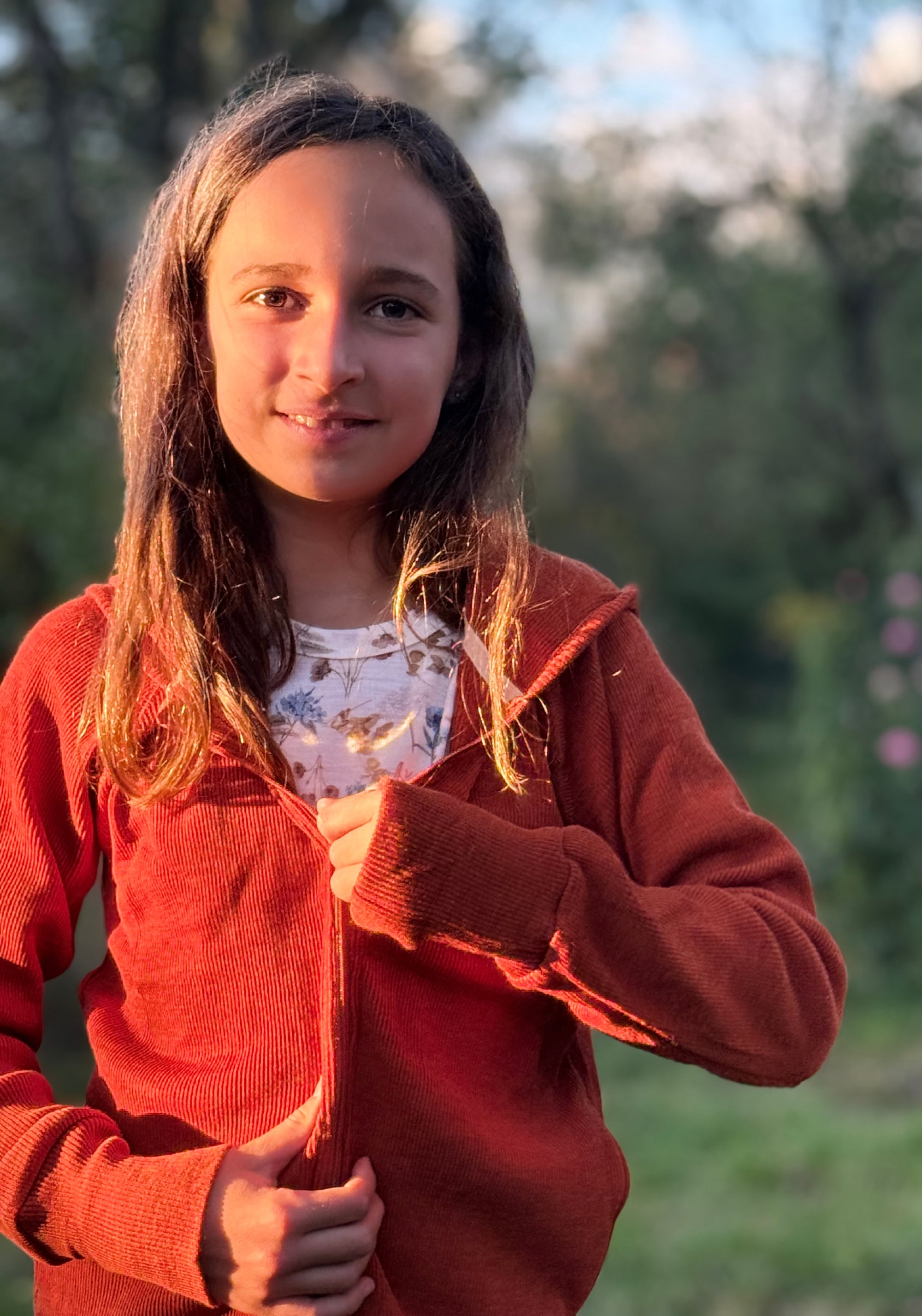 Hanorac din lână merinos - Rich Amber