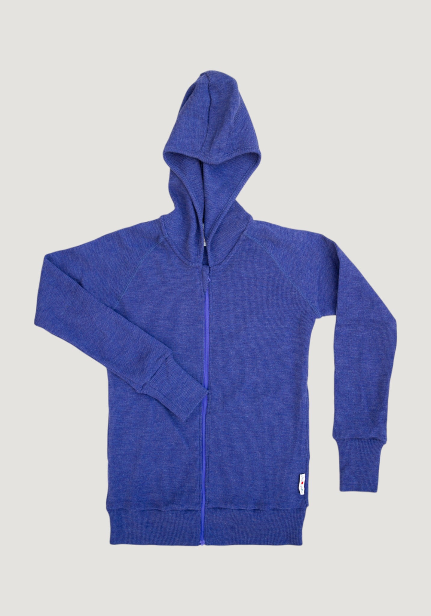 Hanorac din lână merinos - Twilight Blue