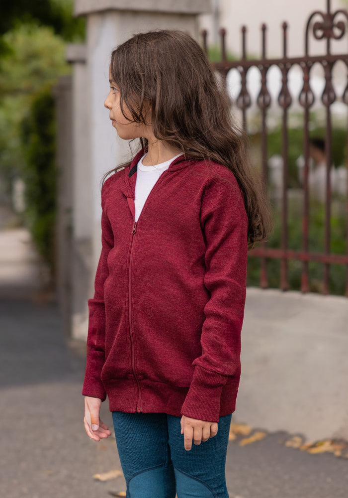 Hanorac din lână merinos - Wild Pomegranate