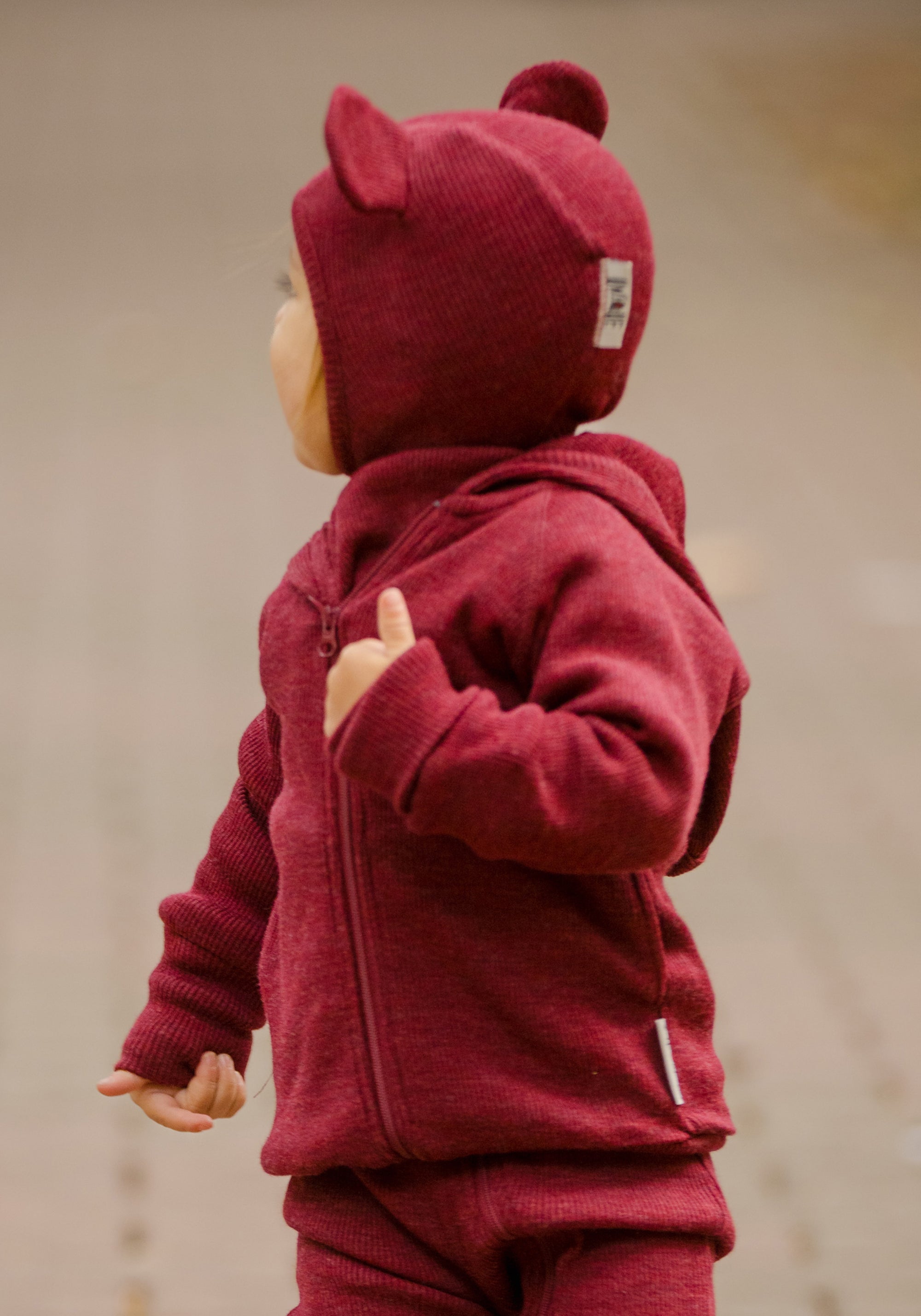 Hanorac din lână merinos - Wild Pomegranate