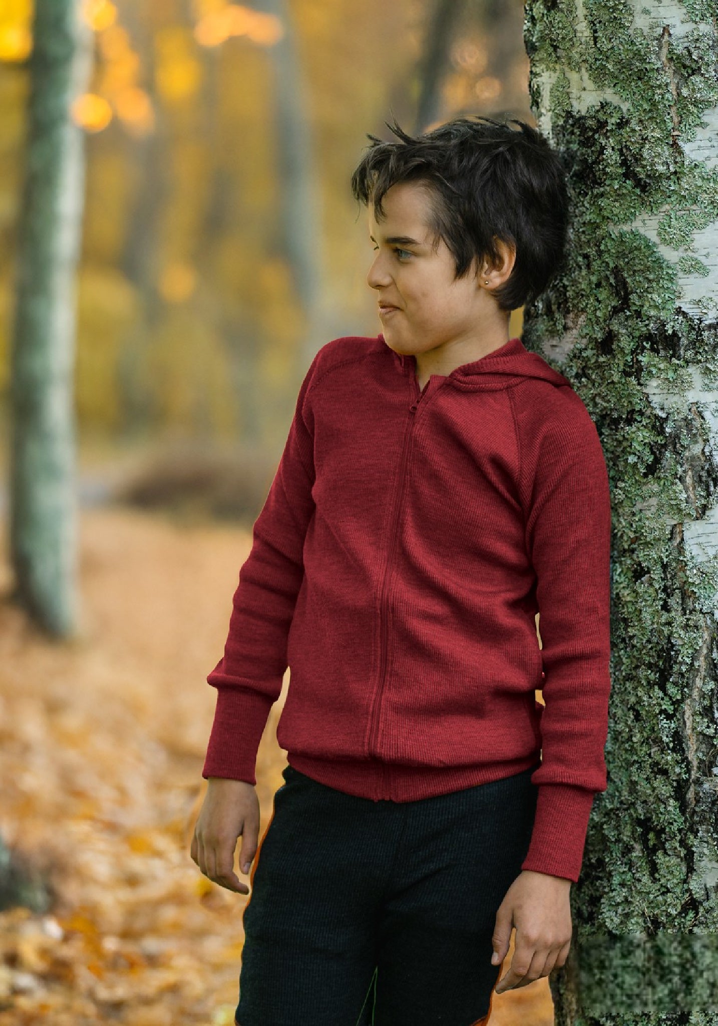 Hanorac din lână merinos - Wild Pomegranate