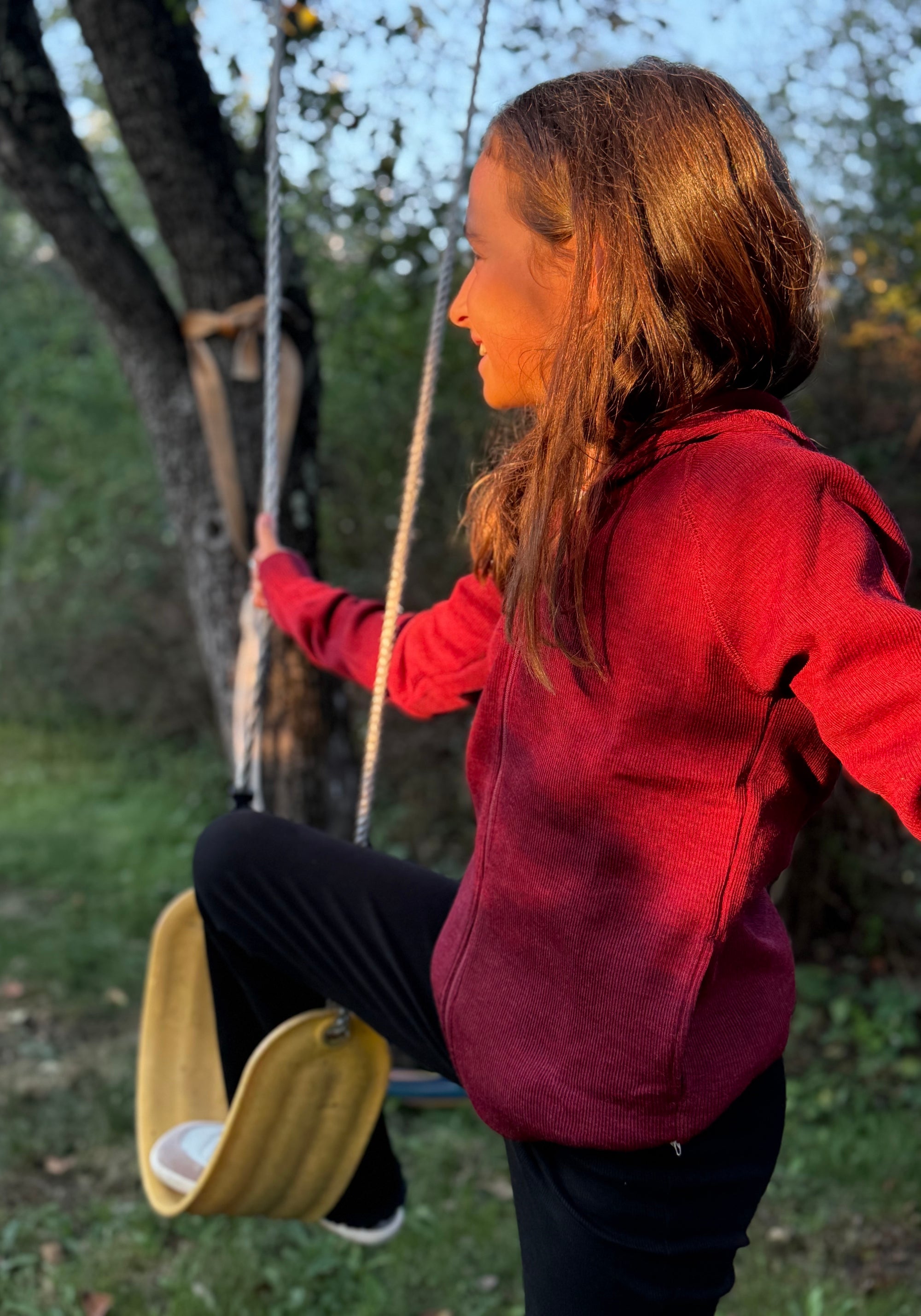 Hanorac din lână merinos - Wild Pomegranate