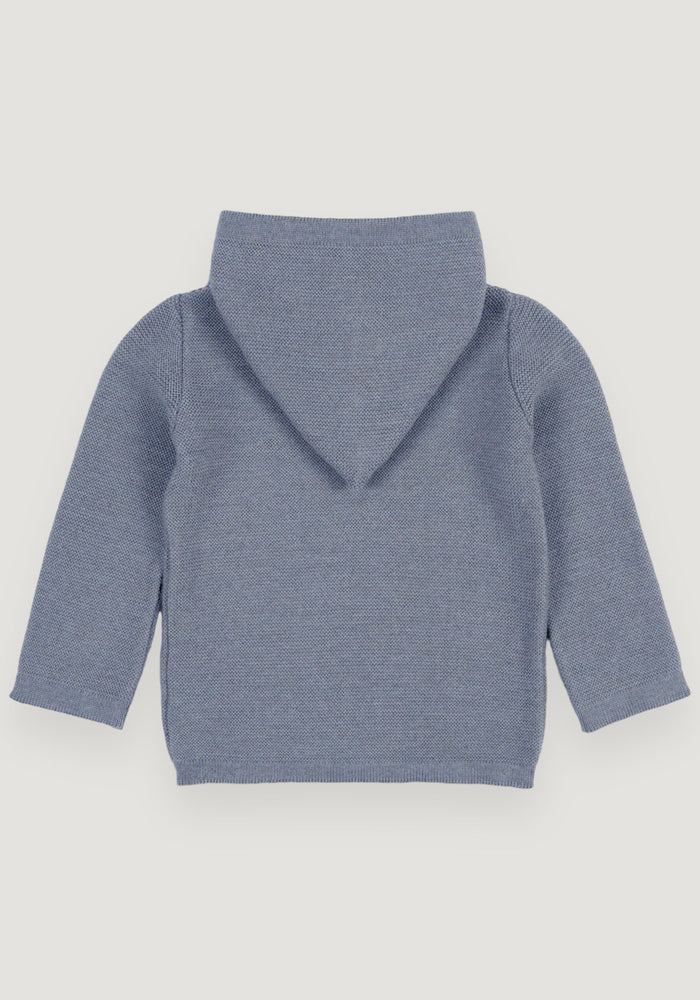 Hanorac lână merinos - Smoky Blue Halfen HipHip.ro