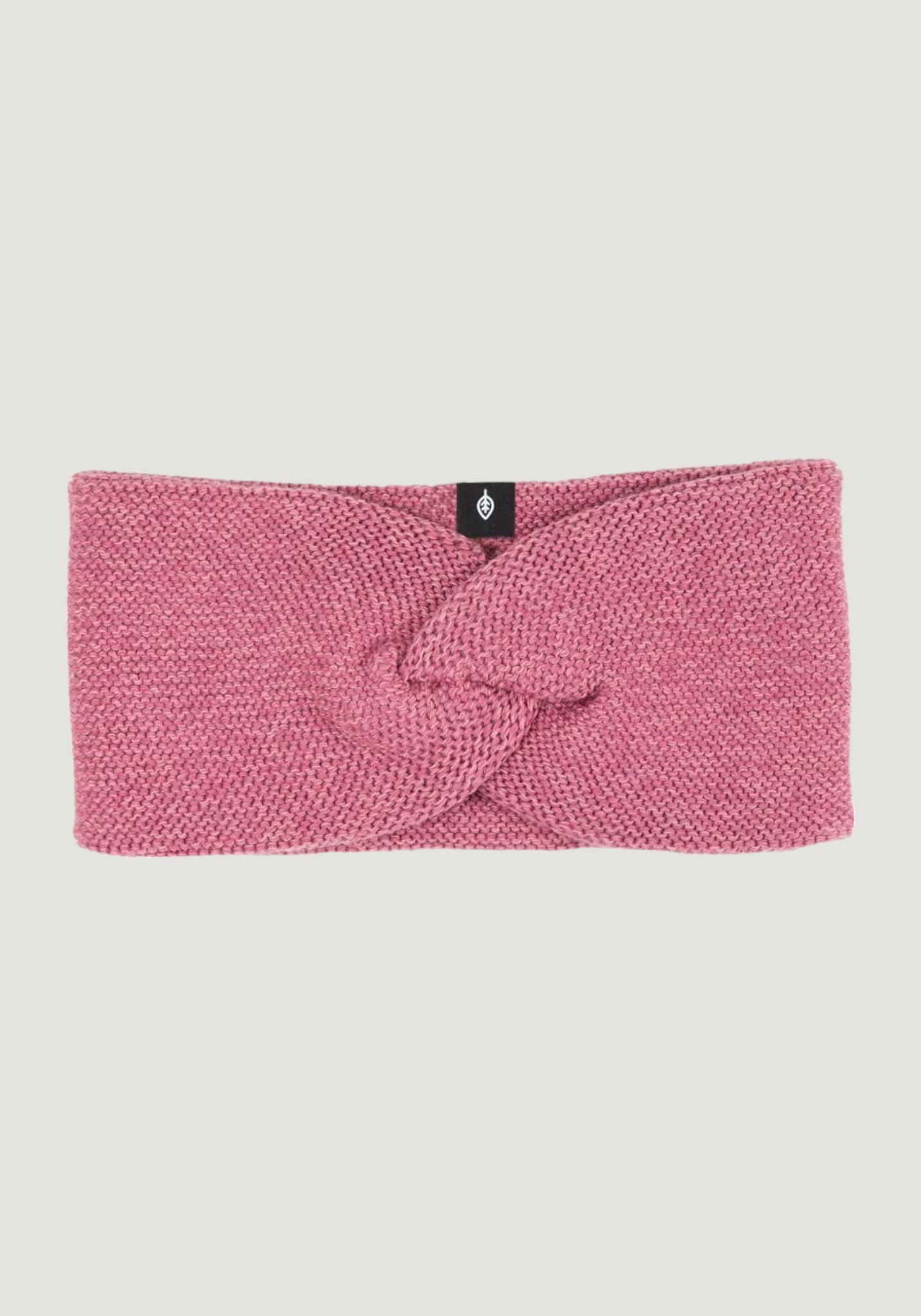 Headband din lână merinos, mătase și bumbac - Dusty Pink Pure Pure HipHip.ro